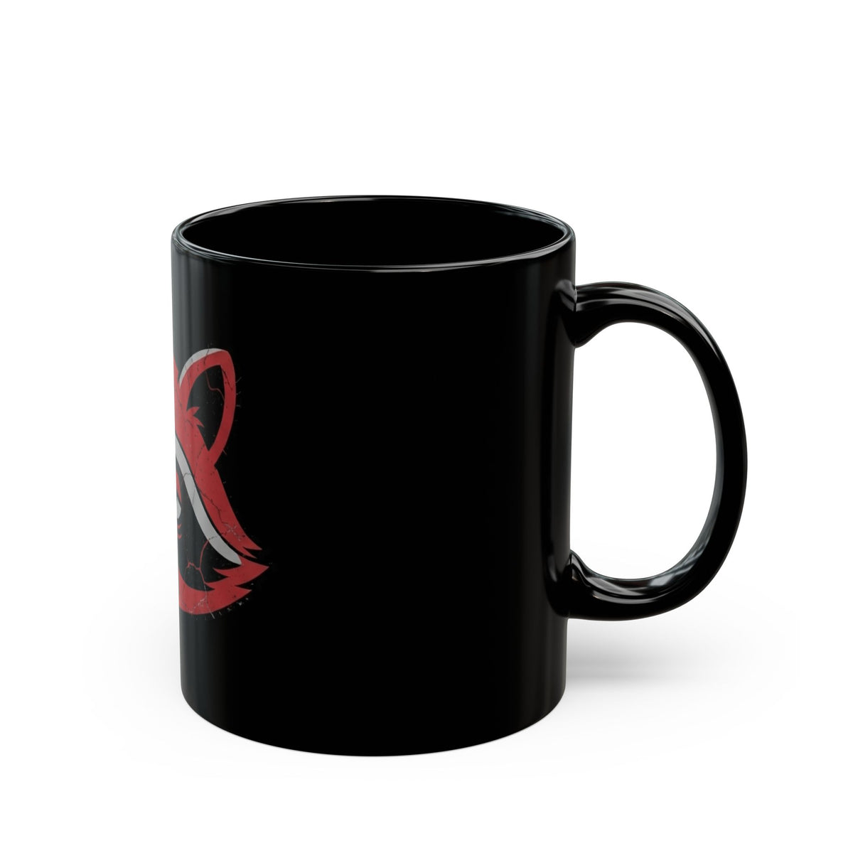 "Surviving Another Meeting" Black Ceramic Mug — Graphic