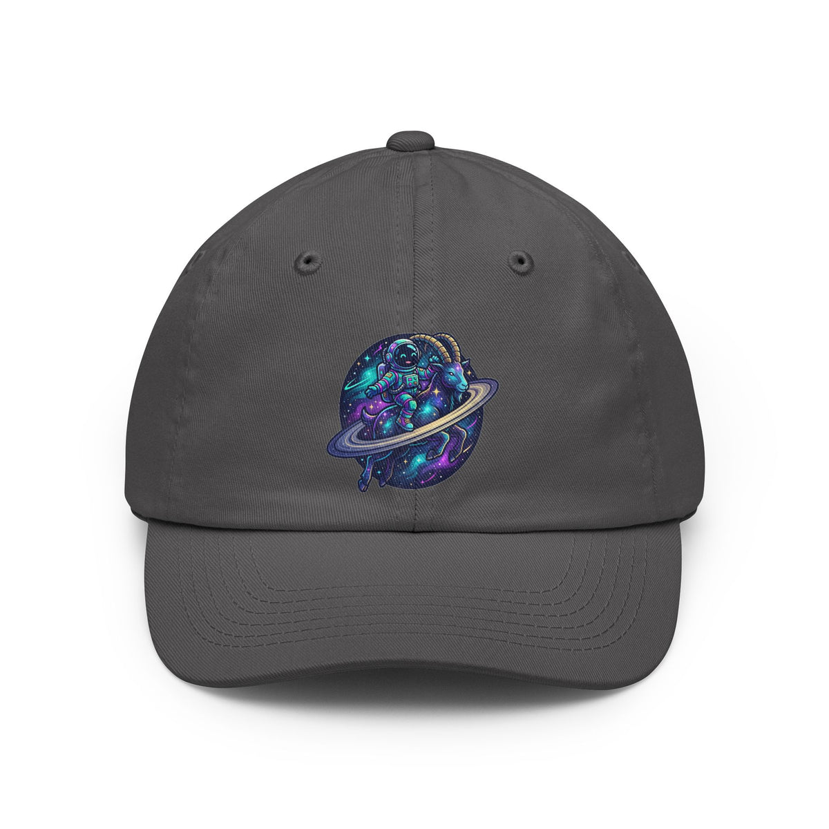 Color: Charcoal | Space Explorer Capricorn Dad Hat