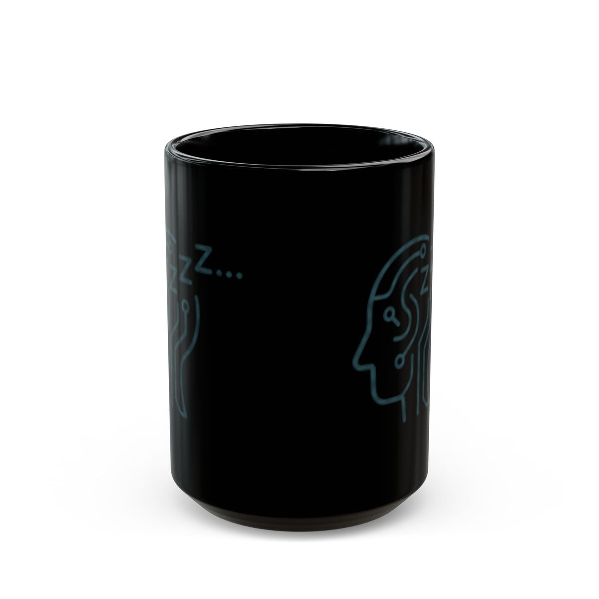 "I Was Listening" Black Ceramic Mug — Graphic