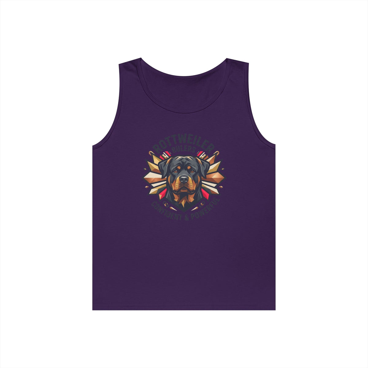 "Rottweiler Rulers Confident Powerful" Tank Top