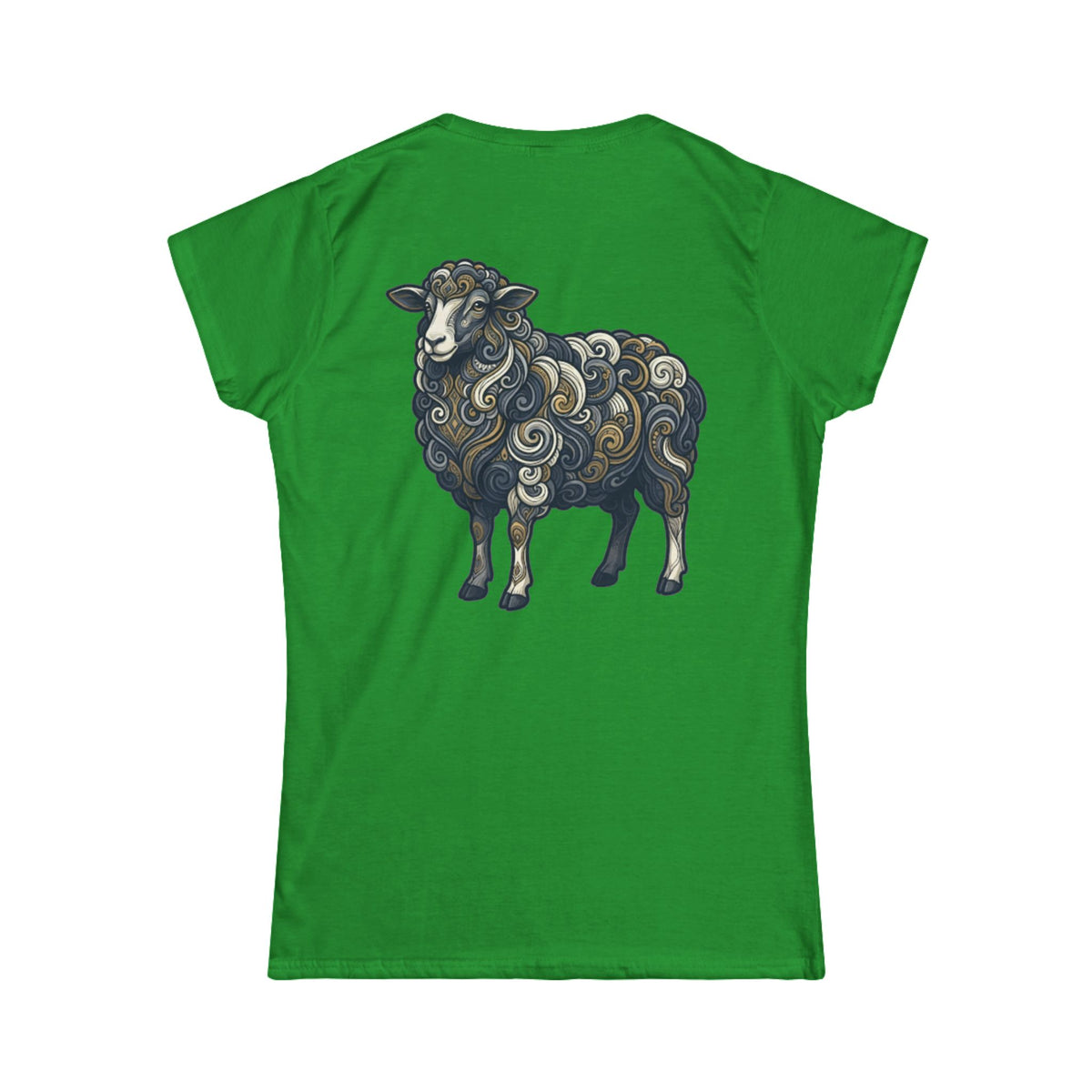 Color: Irish Green | Barnyard Sheep Women's Tee