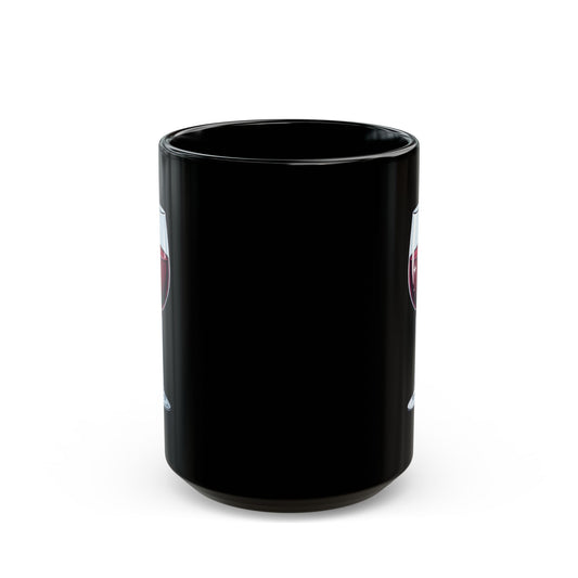 "Wine Expert" Black Ceramic Mug — Graphic