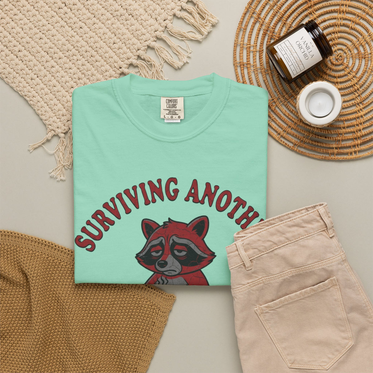 Surviving Another Meeting Unisex Garment-Dyed Tee