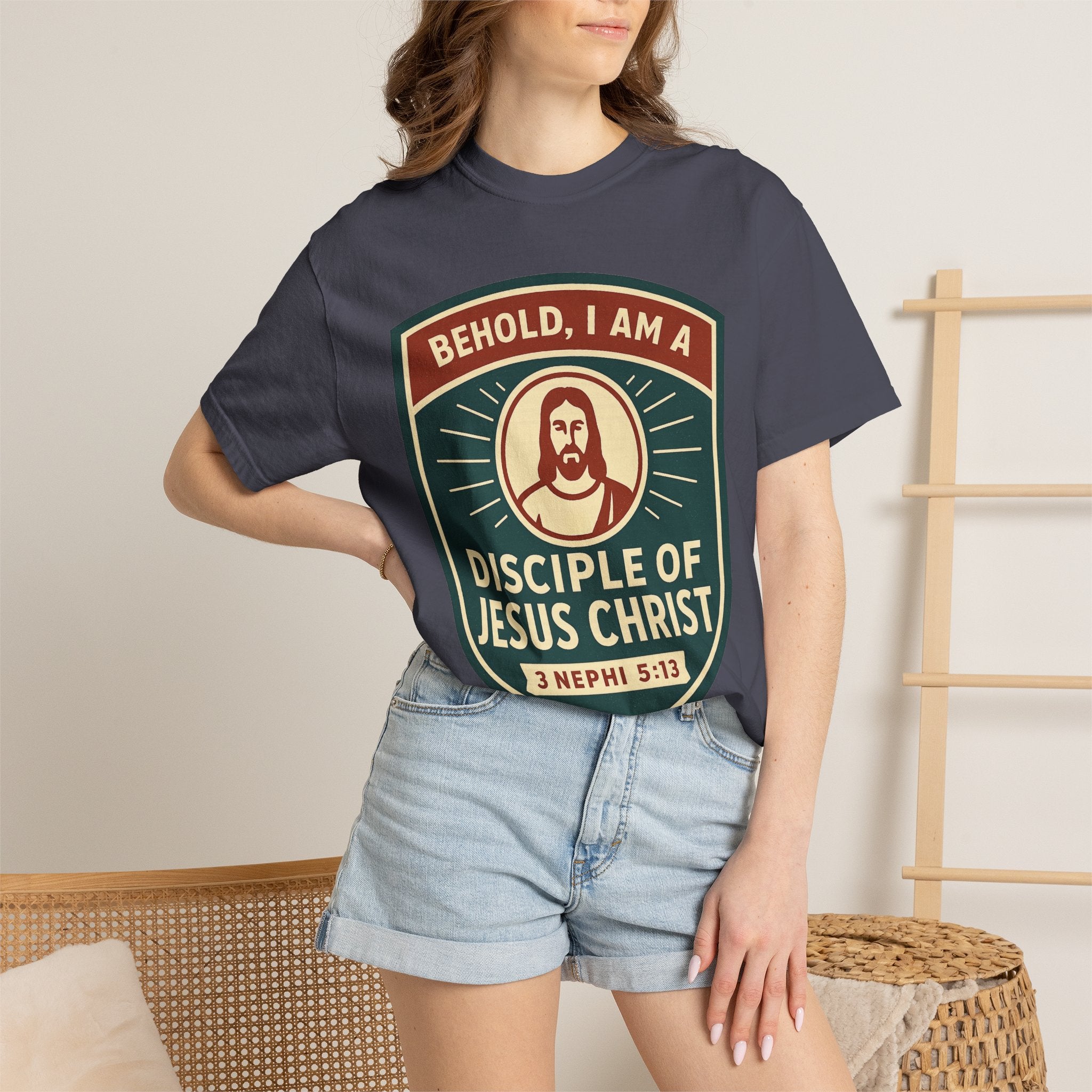 "Behold, I am a Disciple of Jesus Christ" Unisex Garment-Dyed T-shirt