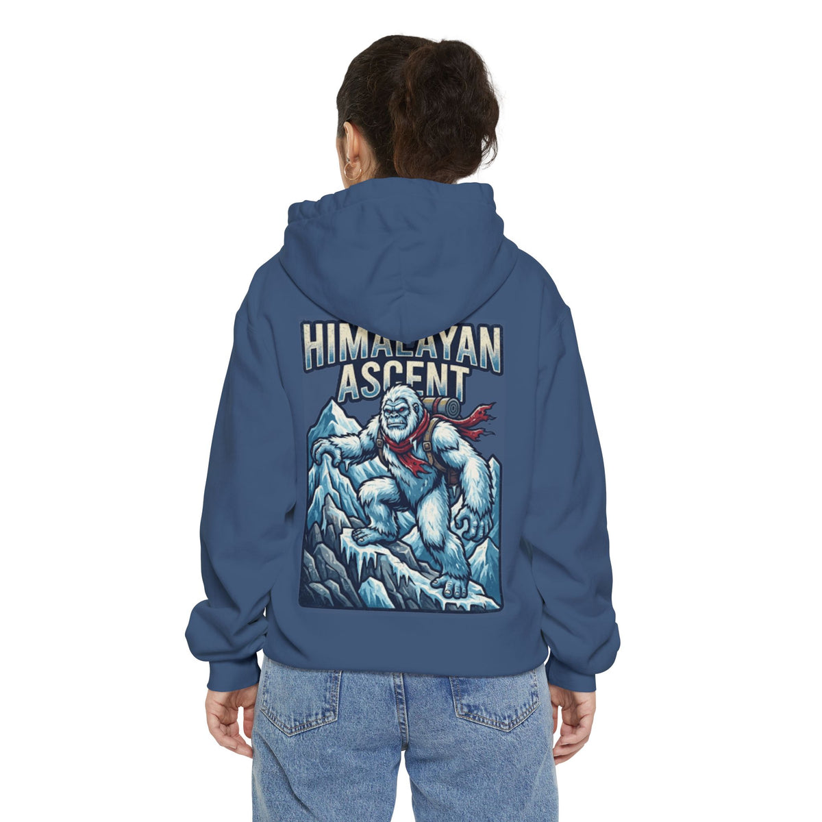 Color: True Navy | Yeti-Abominable Snowman (Himalayas) Garment-Dyed Hoodie