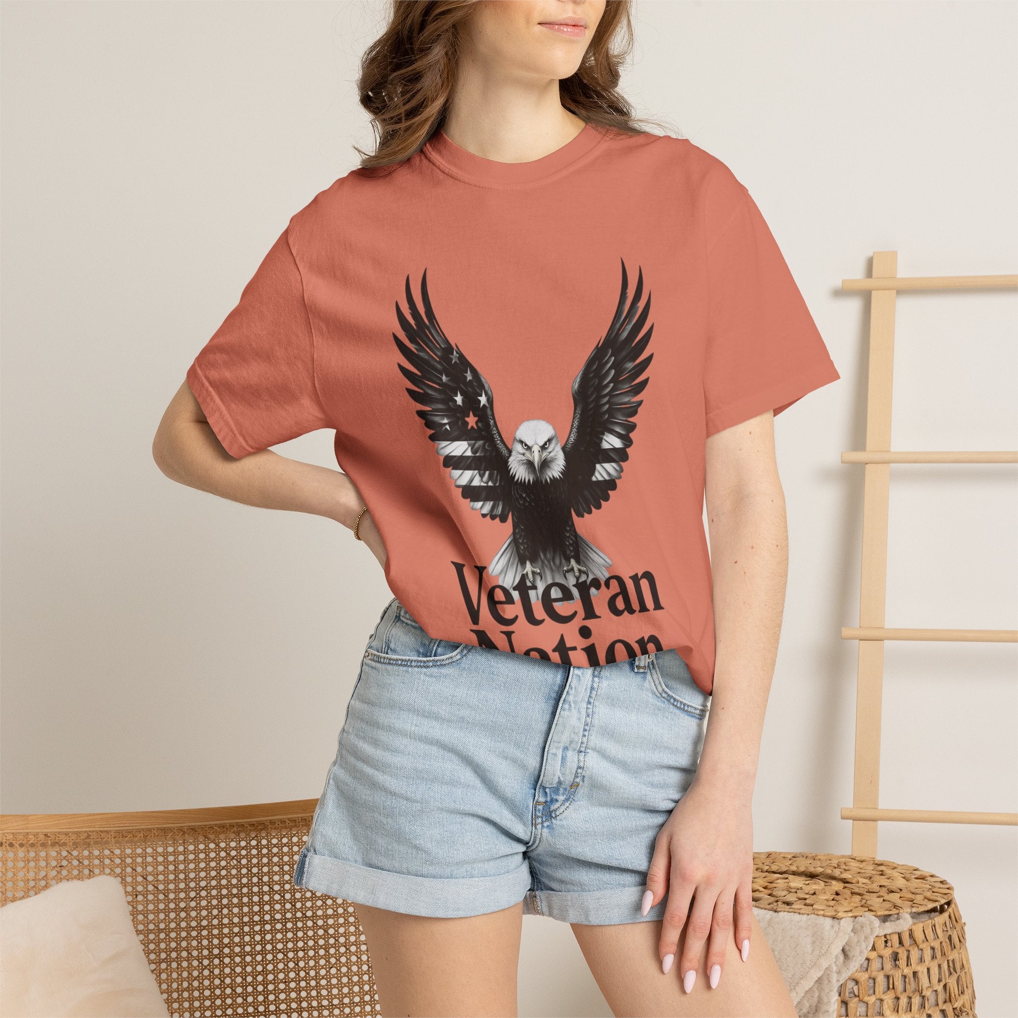 "Veteran Nation" Unisex Garment-Dyed T-shirt