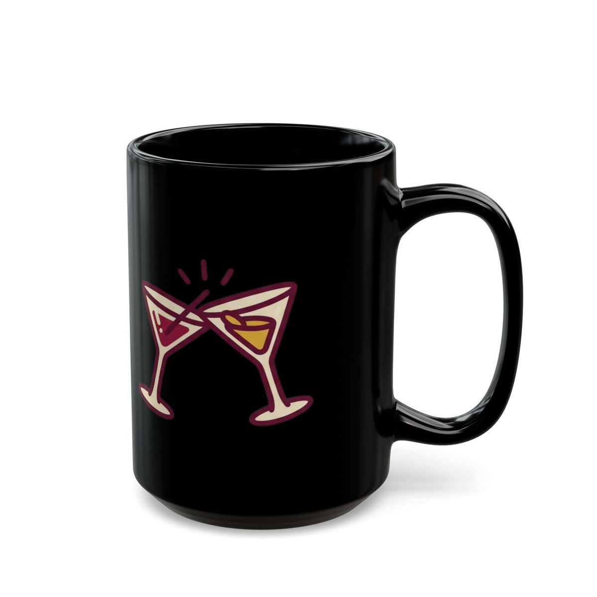 "Thanksgiving Regrets" Black Ceramic Mug — Graphic