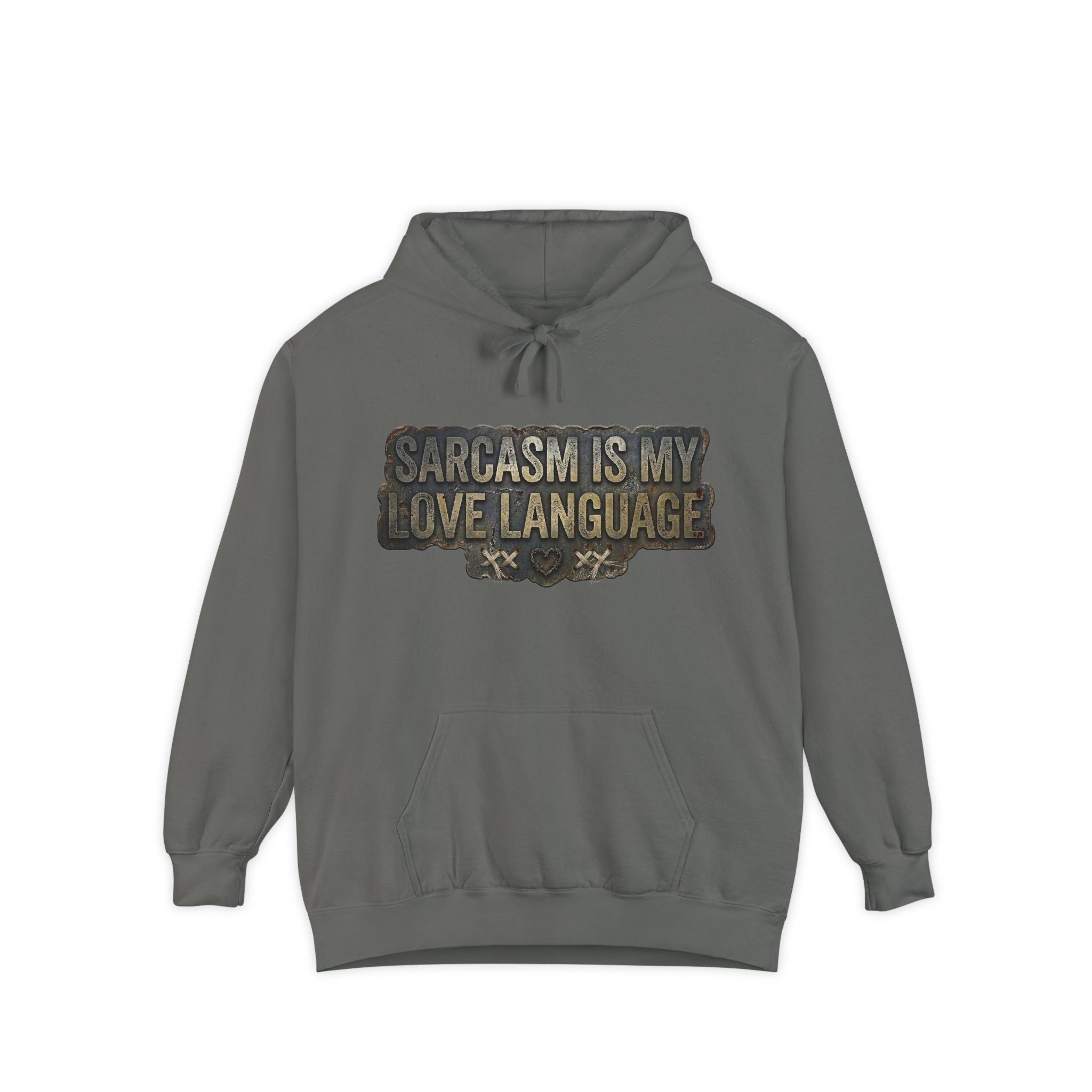 Fluent in Sarcasm | Garment-Dyed Hoodie — AttitudeShirts