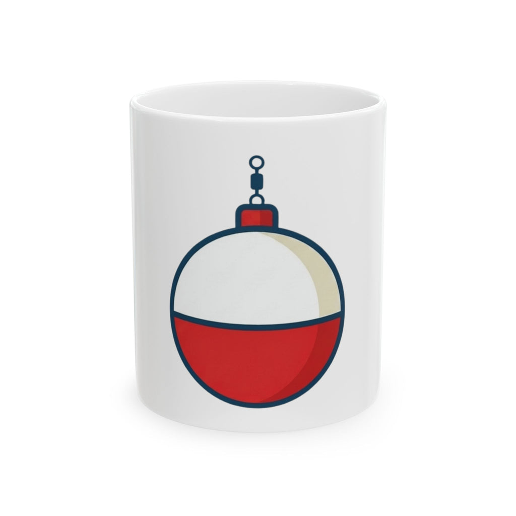 "Show Me Your Bobber" White Ceramic Mug — Graphic