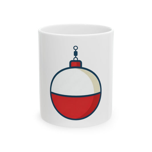 "Show Me Your Bobber" White Ceramic Mug — Graphic