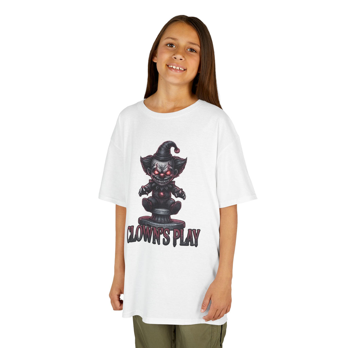 Color: White | Clown Play Kids Tee