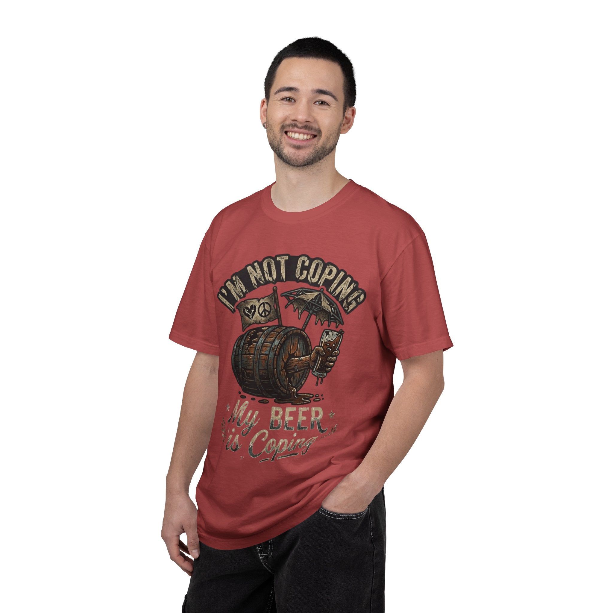 "Beer is Coping" Unisex Garment-Dyed Tee