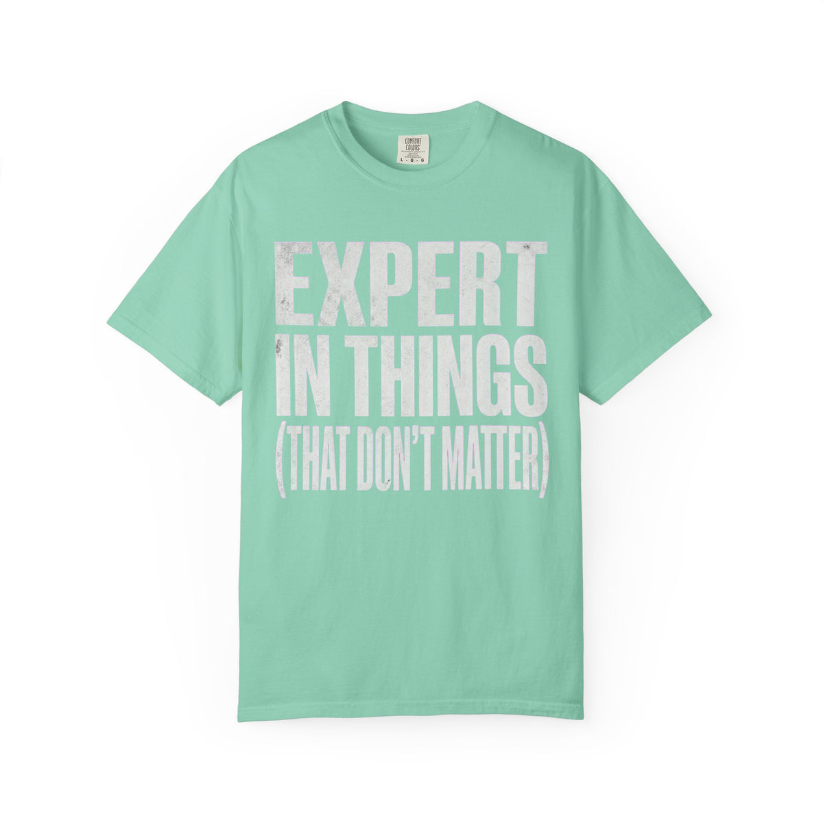 Color: Island Reef | Expert In Things Unisex Garment-Dyed Tee