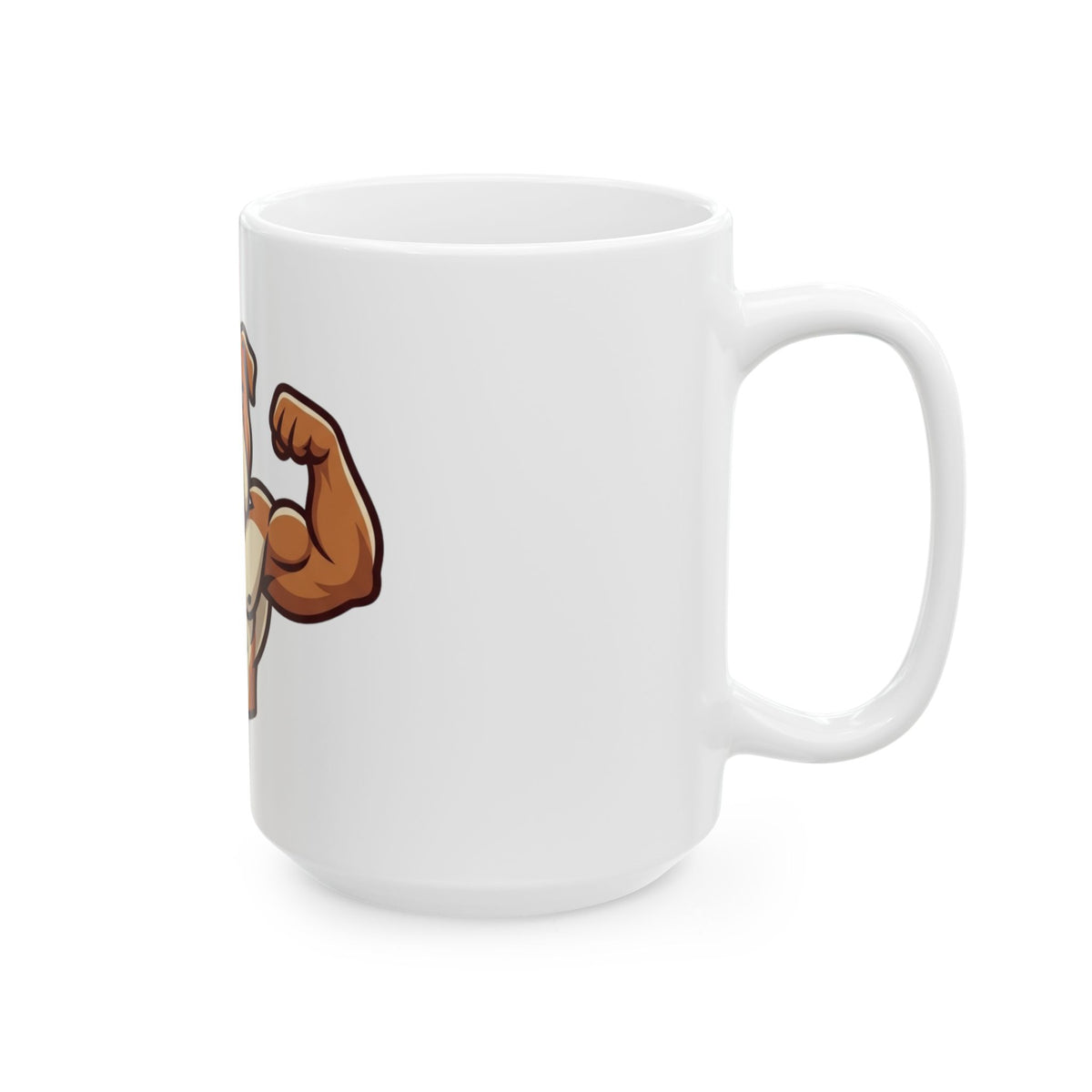 "Bull Credible" White Ceramic Mug — Graphic