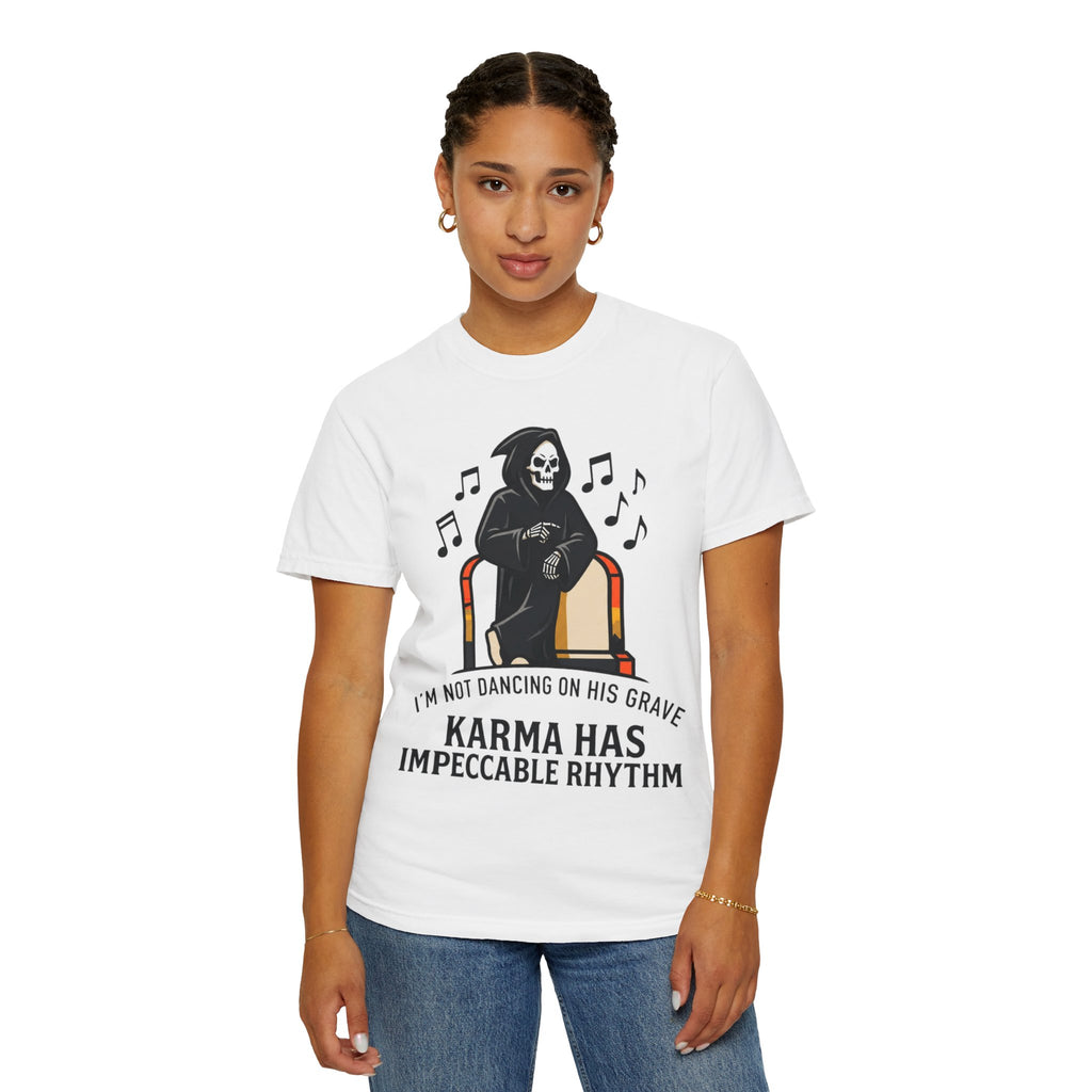 "Dancing On Grave" Unisex Garment-Dyed Tee