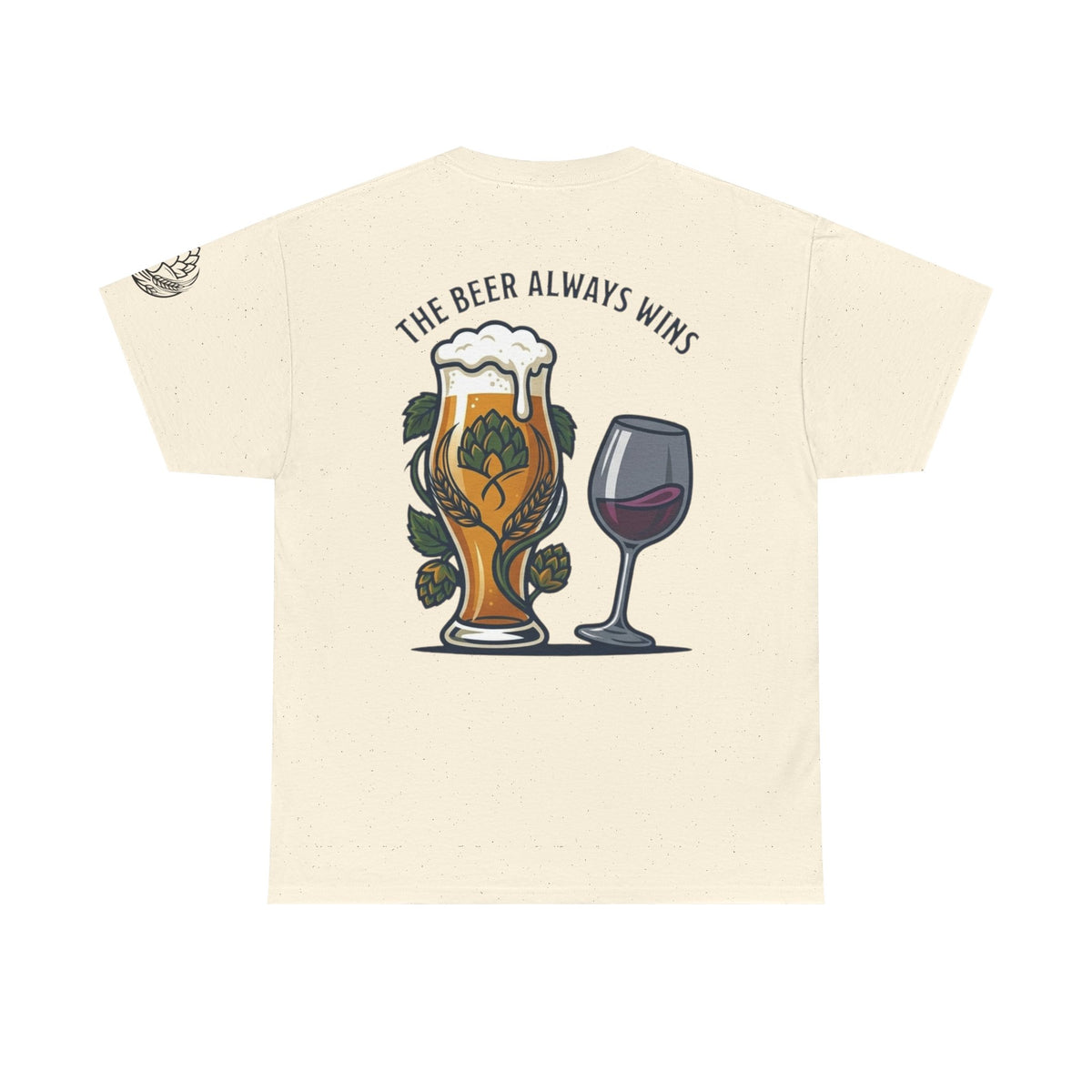 Color: Natural | The Beer Always Wins Premium Graphic Tee
