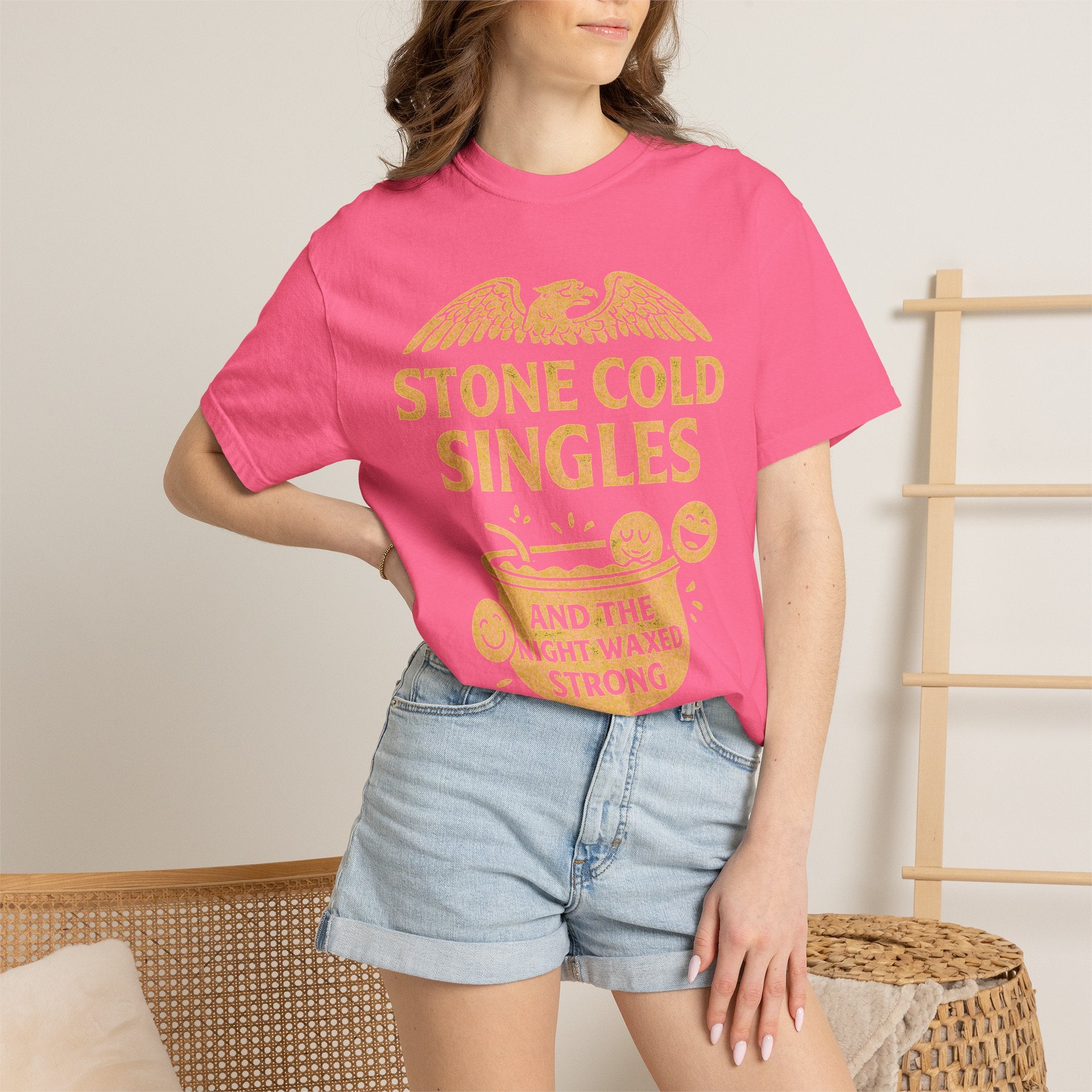 "Stone Cold Singles" Unisex Garment-Dyed T-shirt
