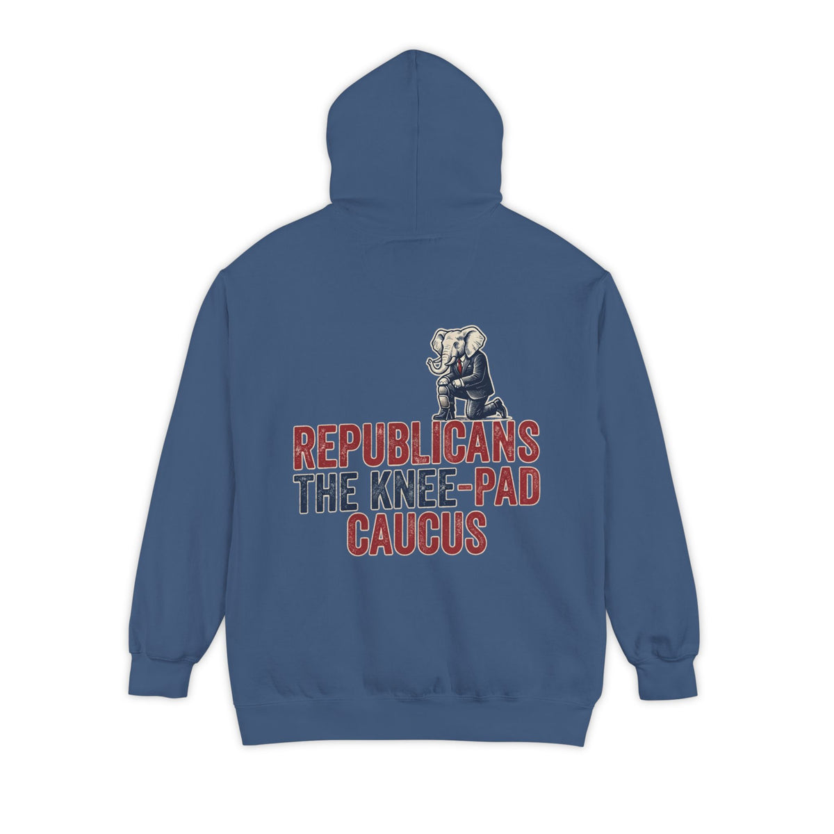 Color: True Navy | The Knee Pad Caucus Garment-Dyed Hoodie