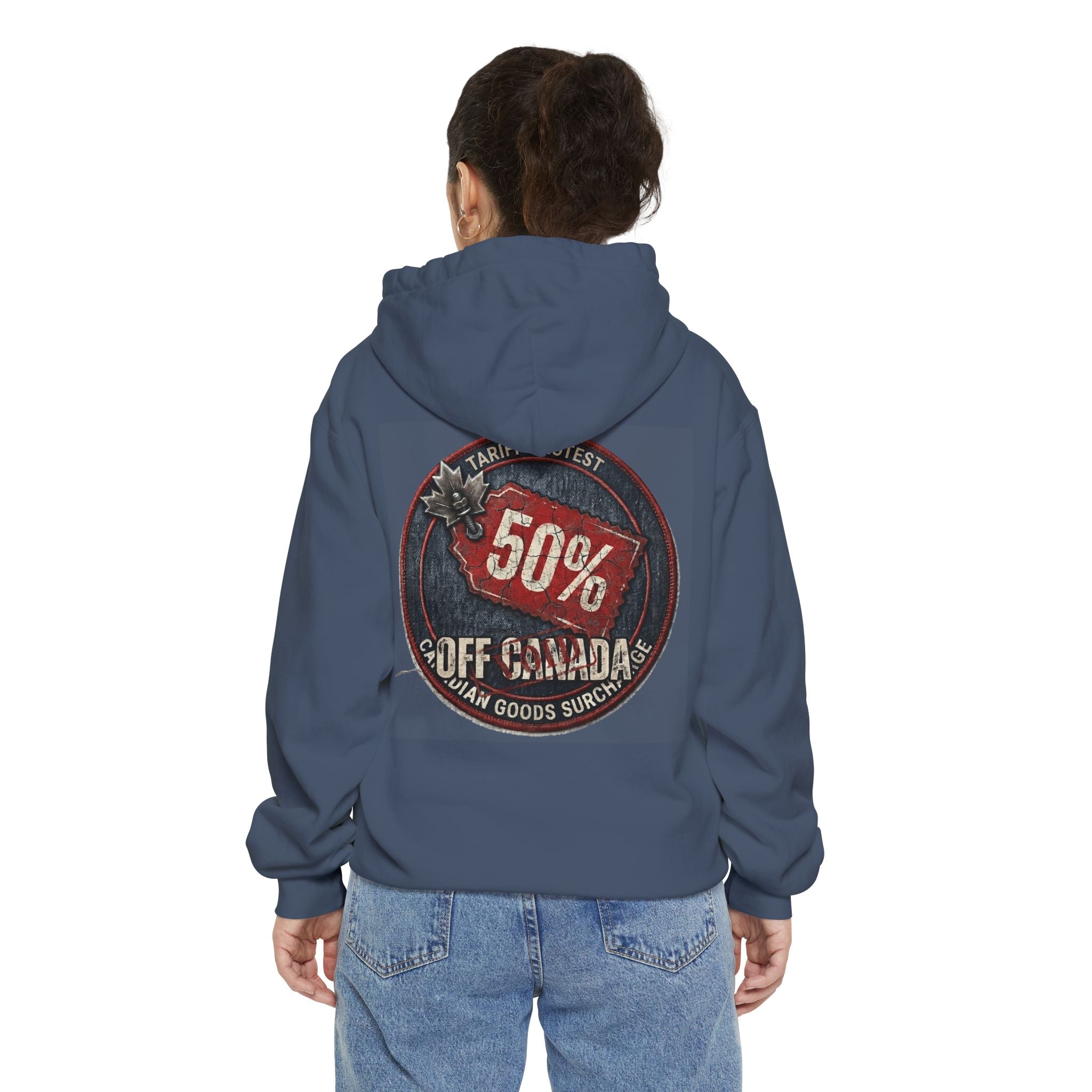 "50% Off Canada" Garment-Dyed Hoodie