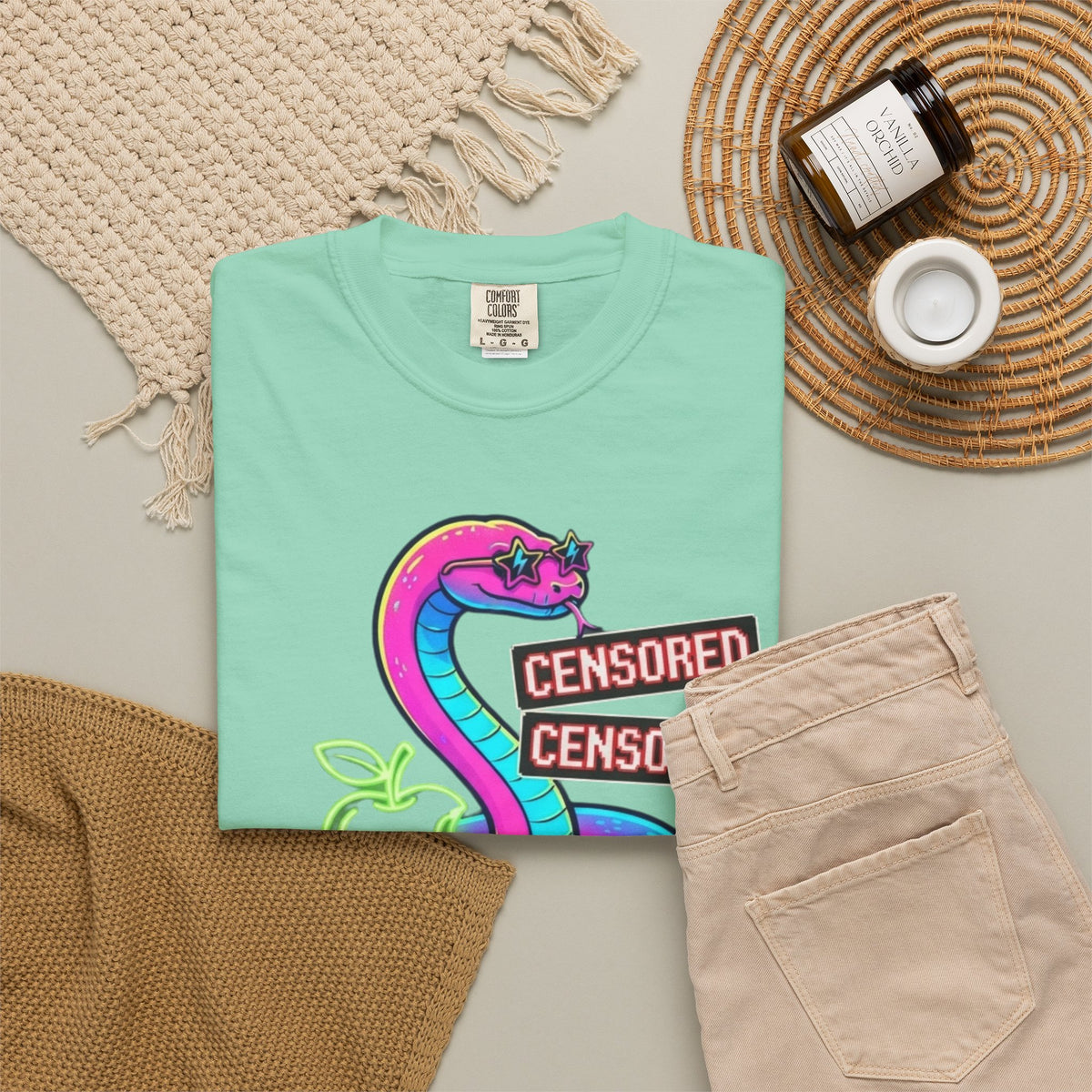 Good Book Series Naked & Unashamed Unisex Garment-Dyed Tee