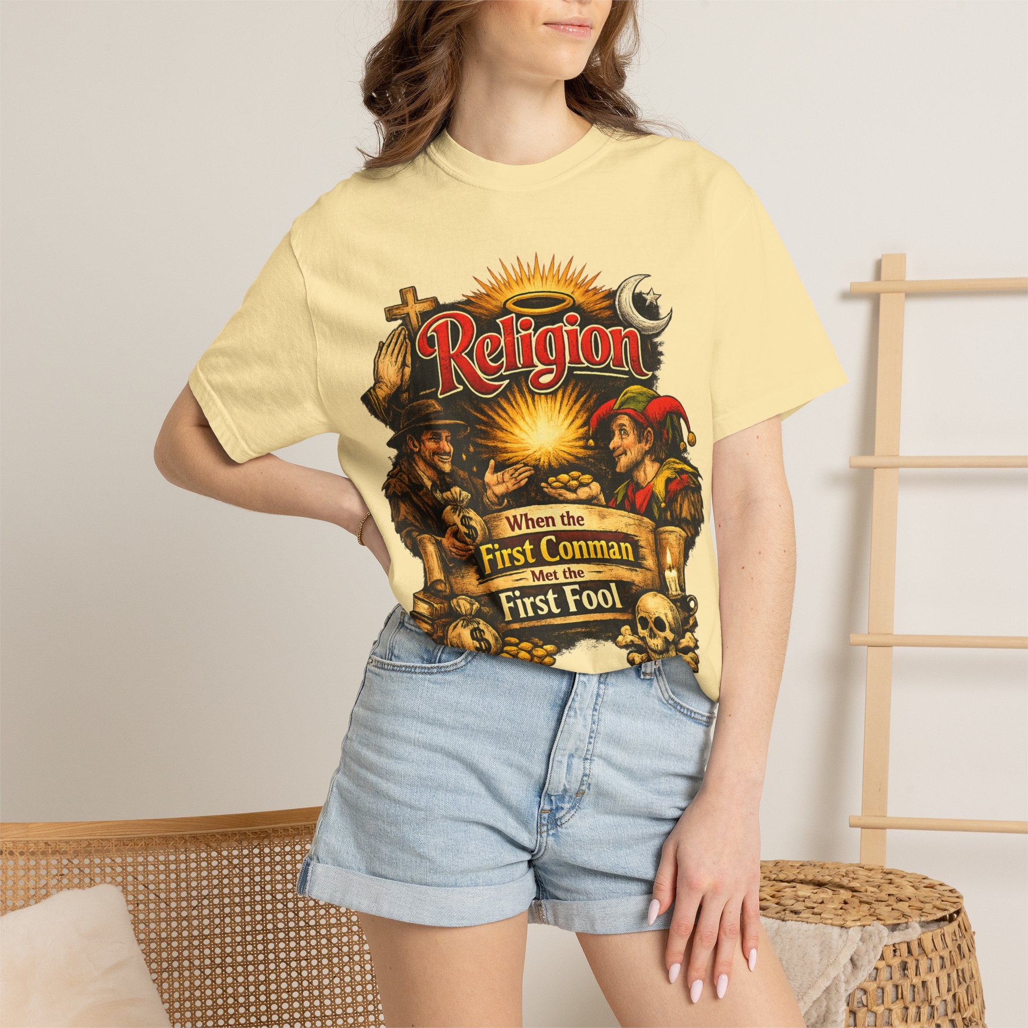 "The Original Transaction" Unisex Garment-Dyed T-shirt