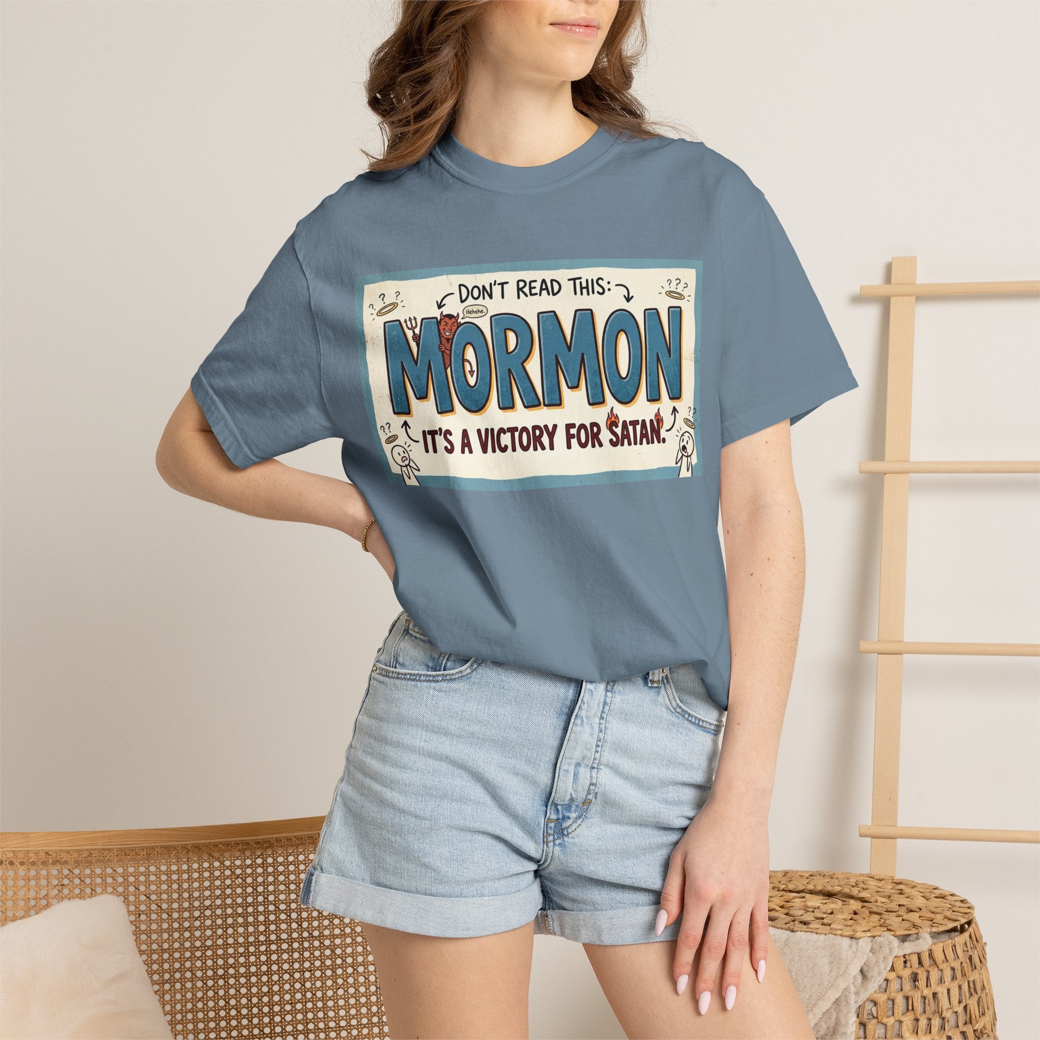 Devil's Dictionary: Mormon Edition | Garment-Dyed Tee — AttitudeShirts