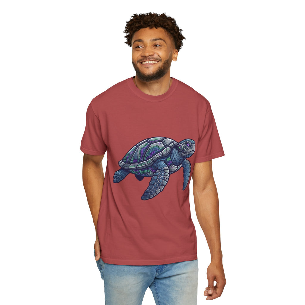 "Cyber Turtle" Unisex Garment-Dyed Tee