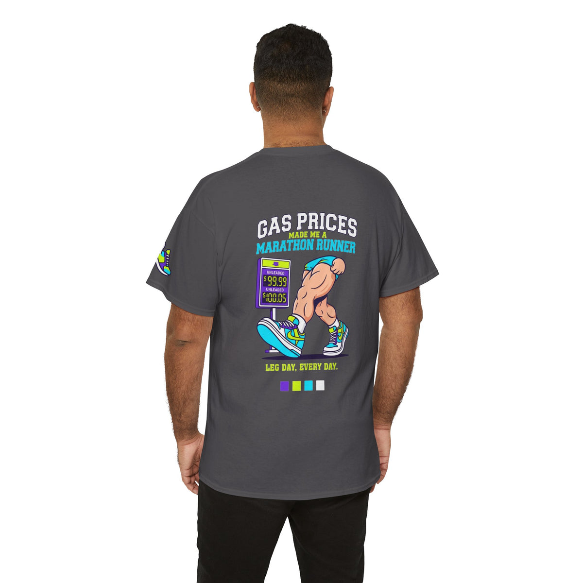 Color: Charcoal | Gas Prices Made Me a Marathon Runner Premium Graphic Tee