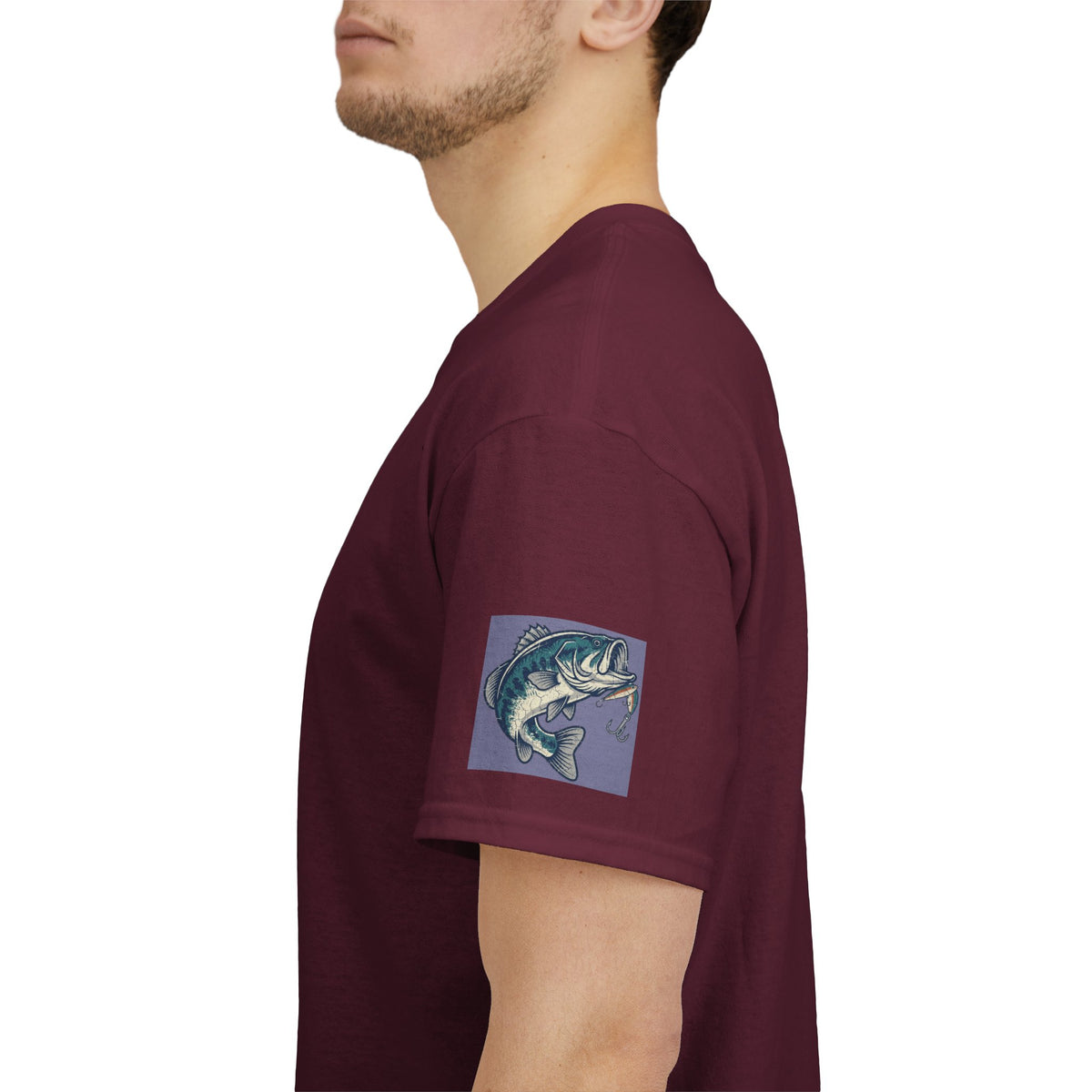 Color: Maroon | Never Leave A Good Hole Premium Graphic Tee