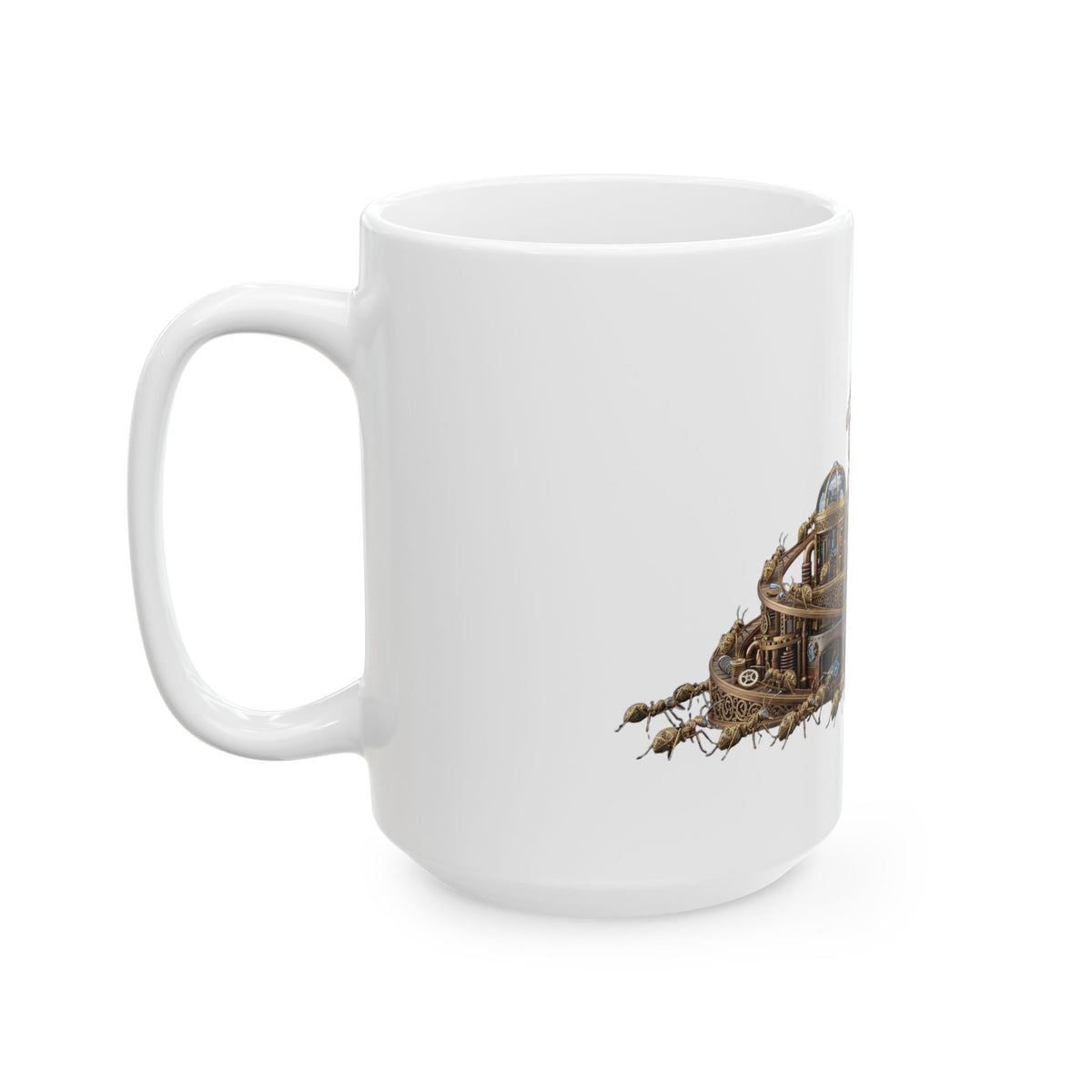 "Cyber Ants" White Ceramic Mug
