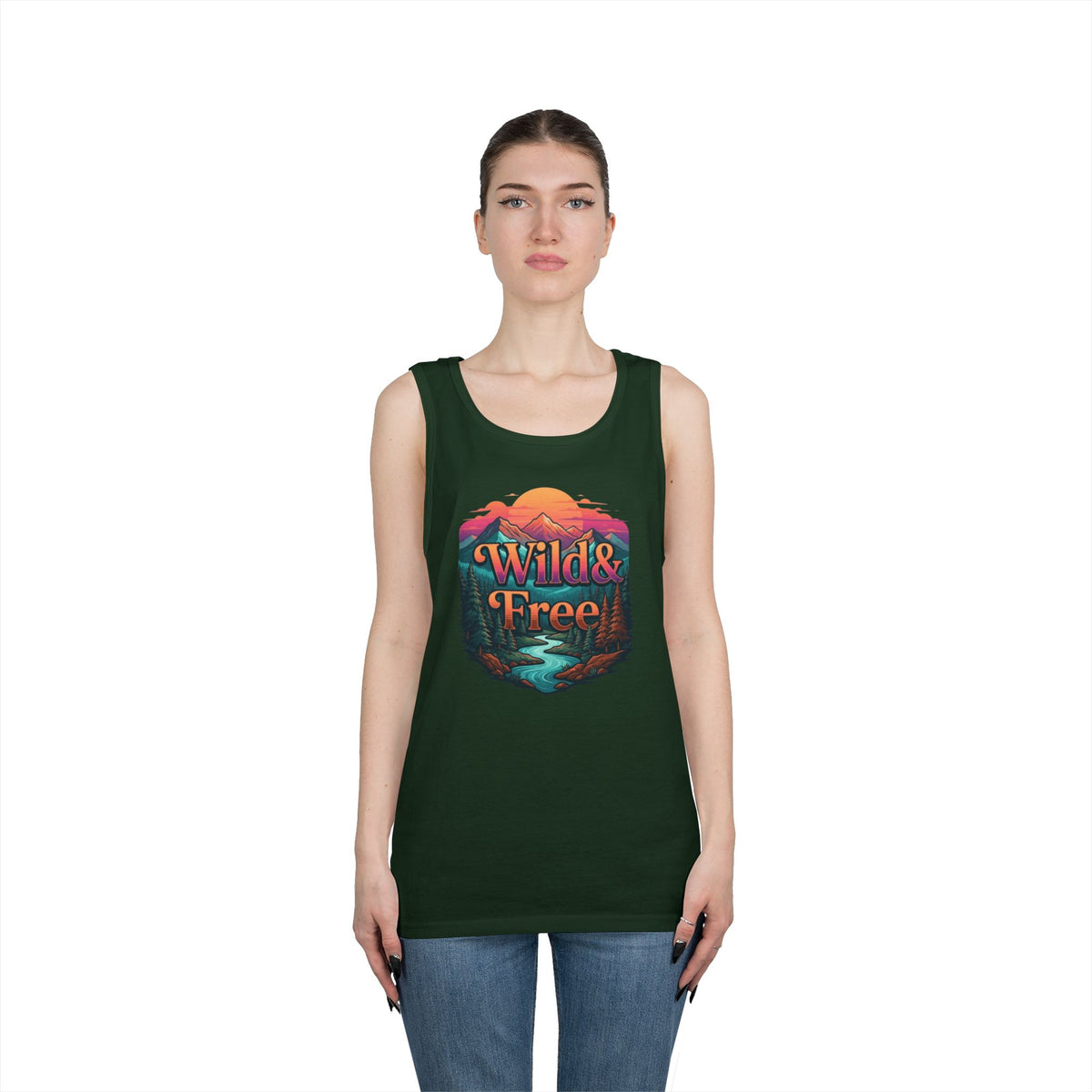 Color: Forest Green | Wild & Free Tank Top