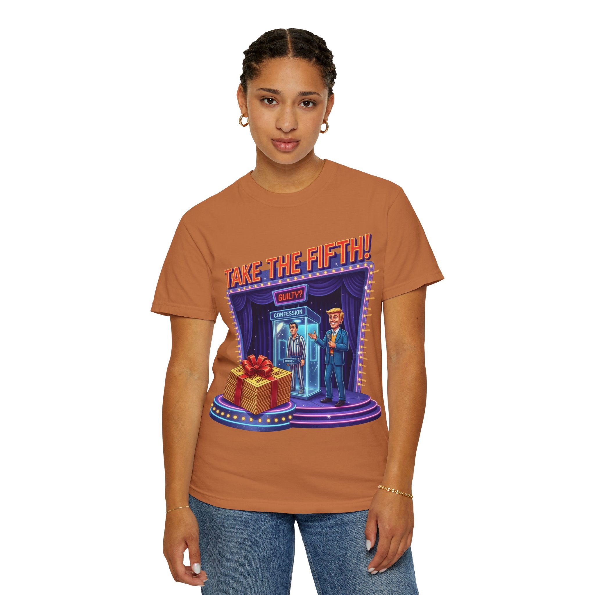 Take The Fifth T-Shirt — Game Show Parody Graphic Tee
