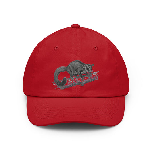 Color: Red | Pencil Sketch Art Sugar Glider Dad Hat
