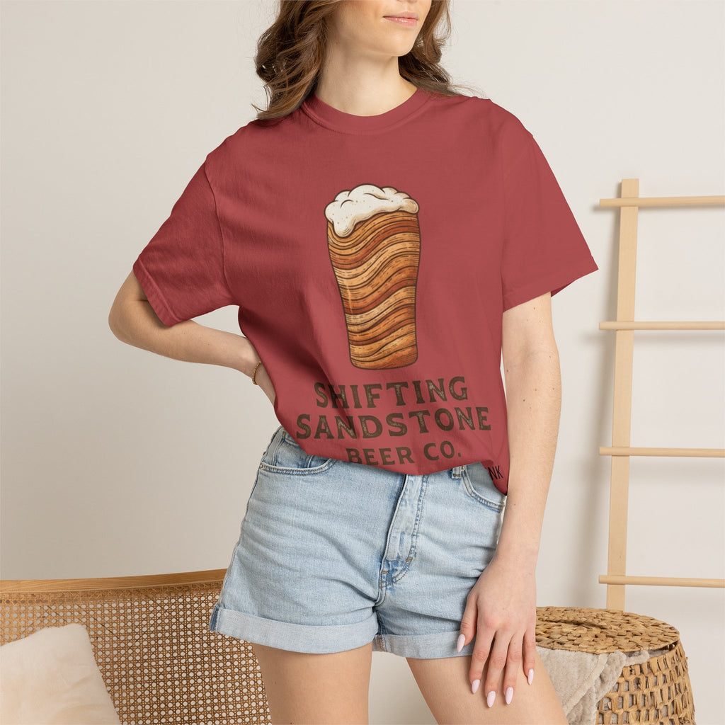 "Shifting Sandstone Beer Co." Unisex Garment-Dyed Tee