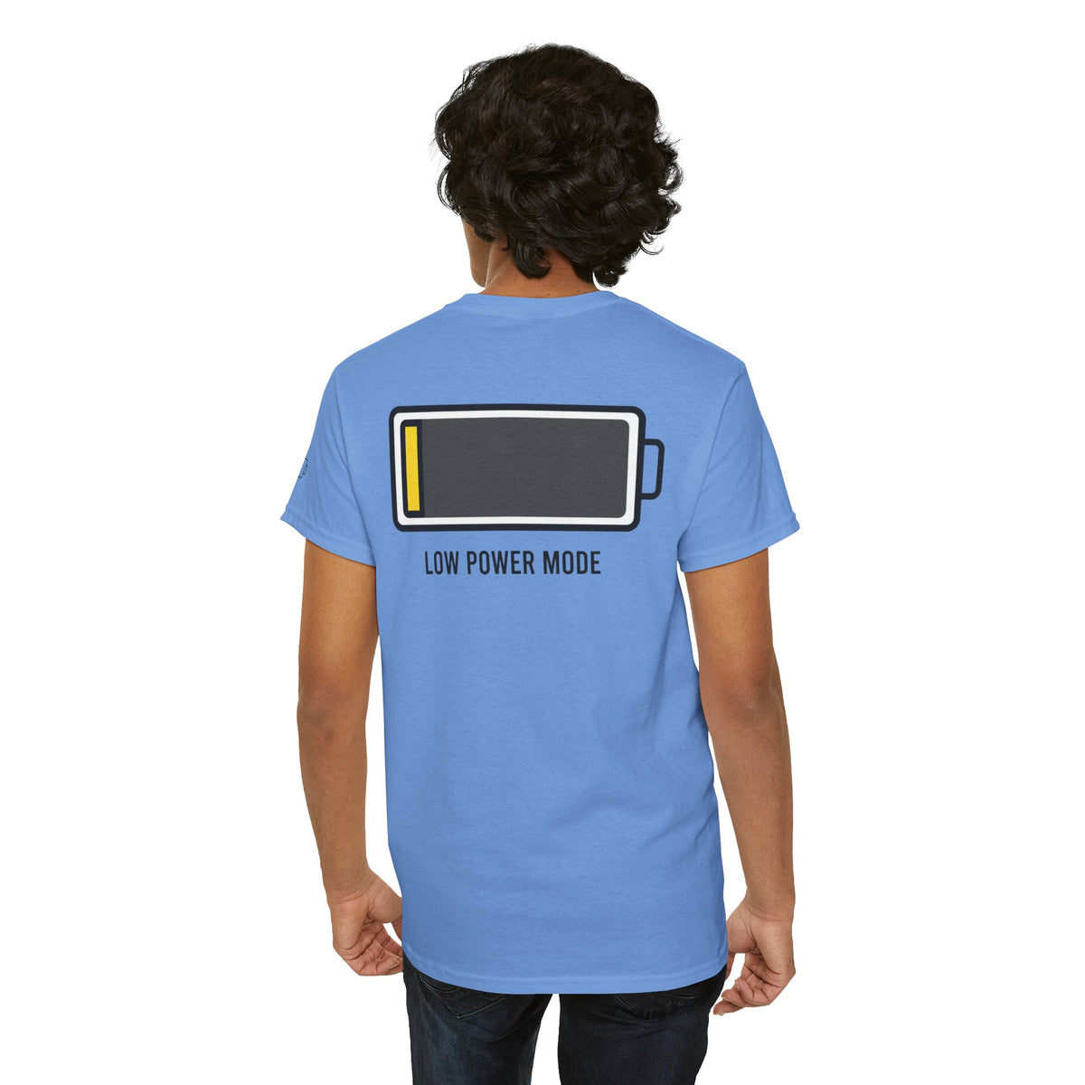 Color: Carolina Blue | Low Power Mode Premium Graphic Tee