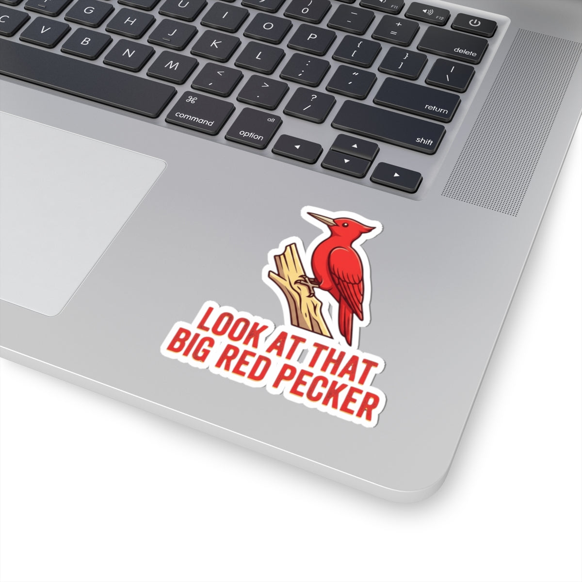 "Look At That Big Red Pecker" Sticker — Main