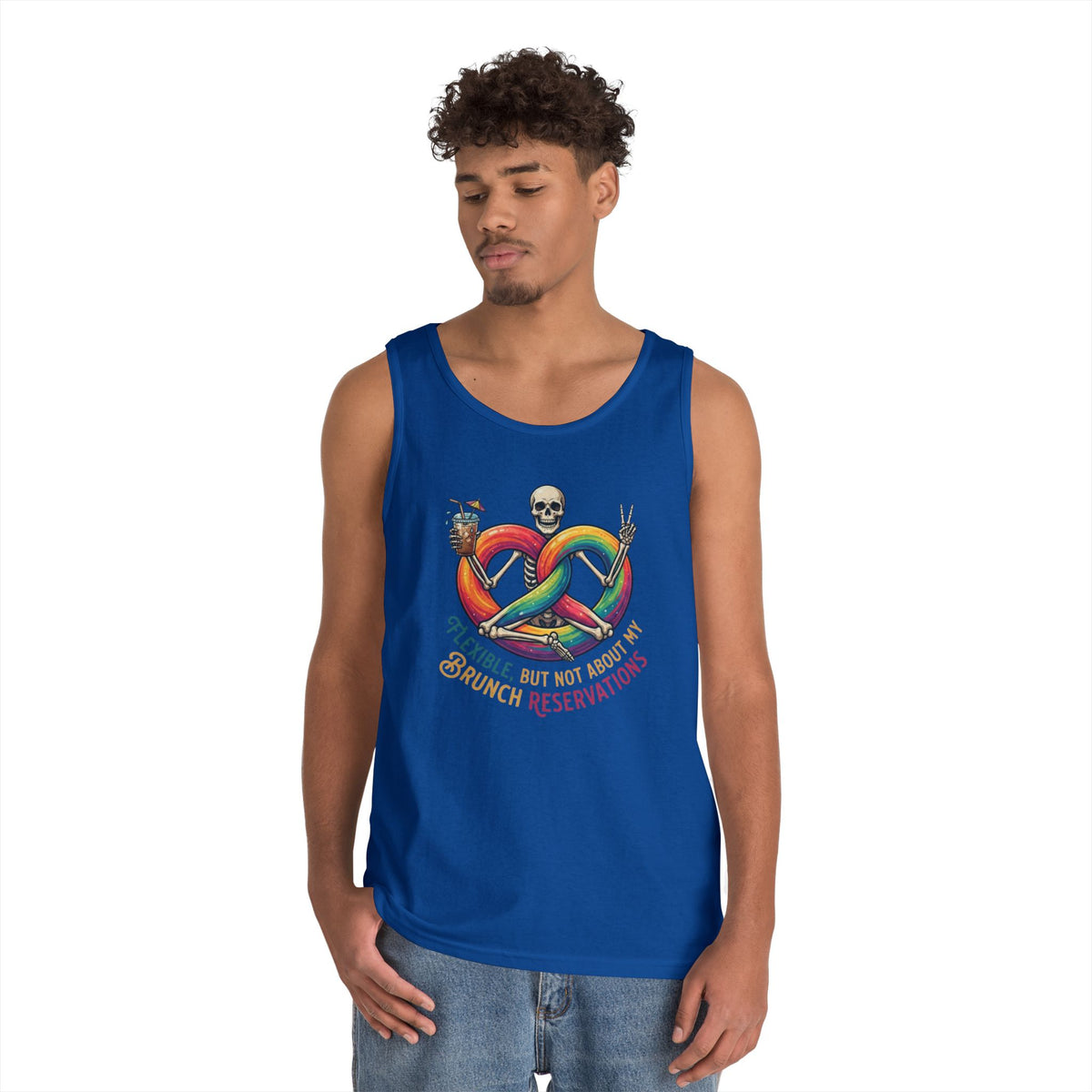 "Flexible But Not About Brunch" Tank Top