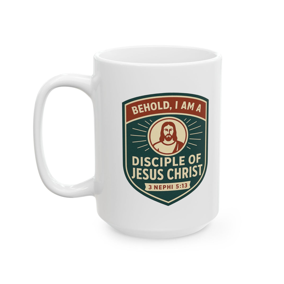 "Disciple of Christ" White Ceramic Mug