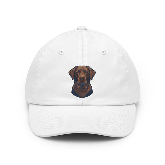 Color: White | Labrador Loyalty Swim Fetch Dad Hat — Graphic