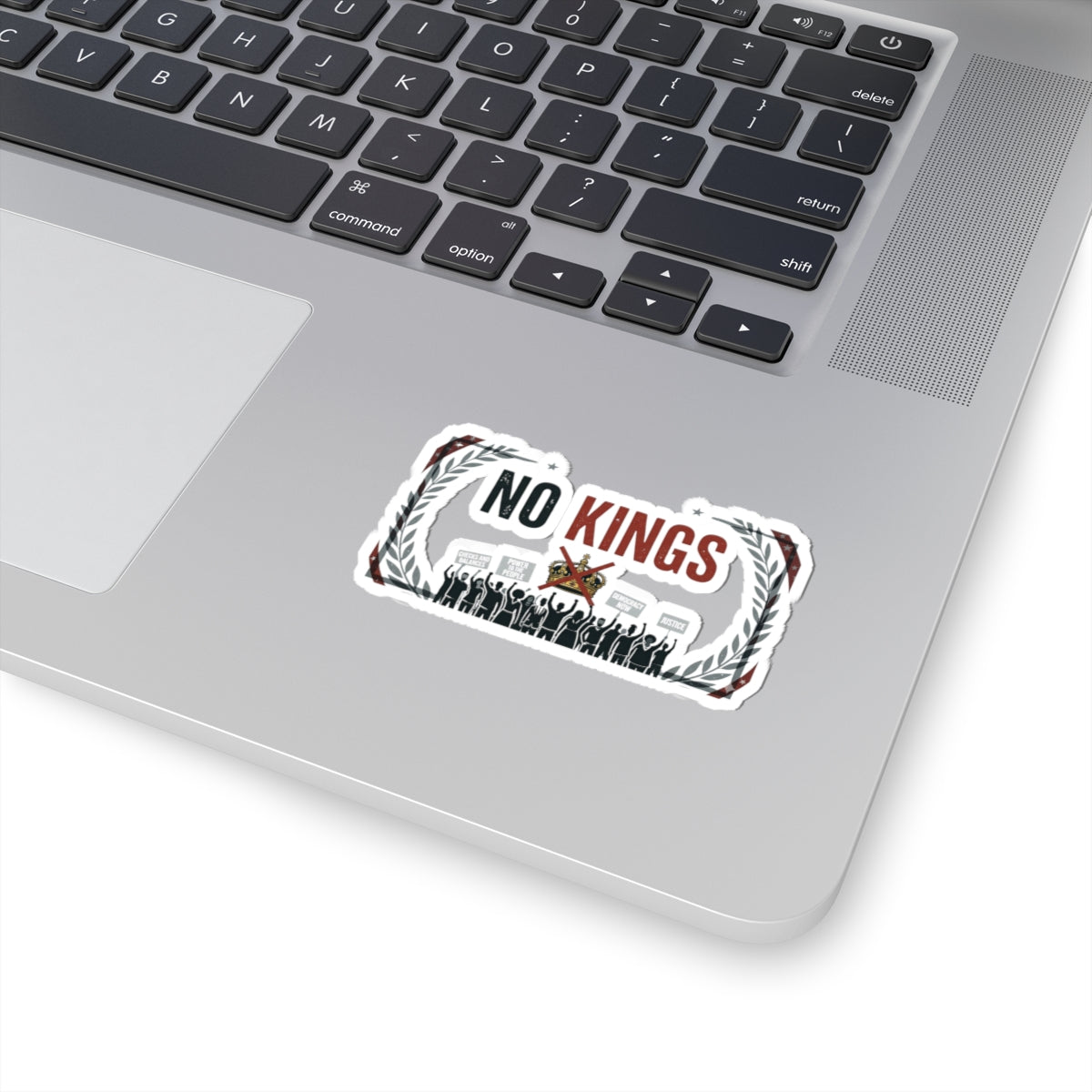 No Kings, No Masters | Kiss-Cut Sticker — AttitudeShirts