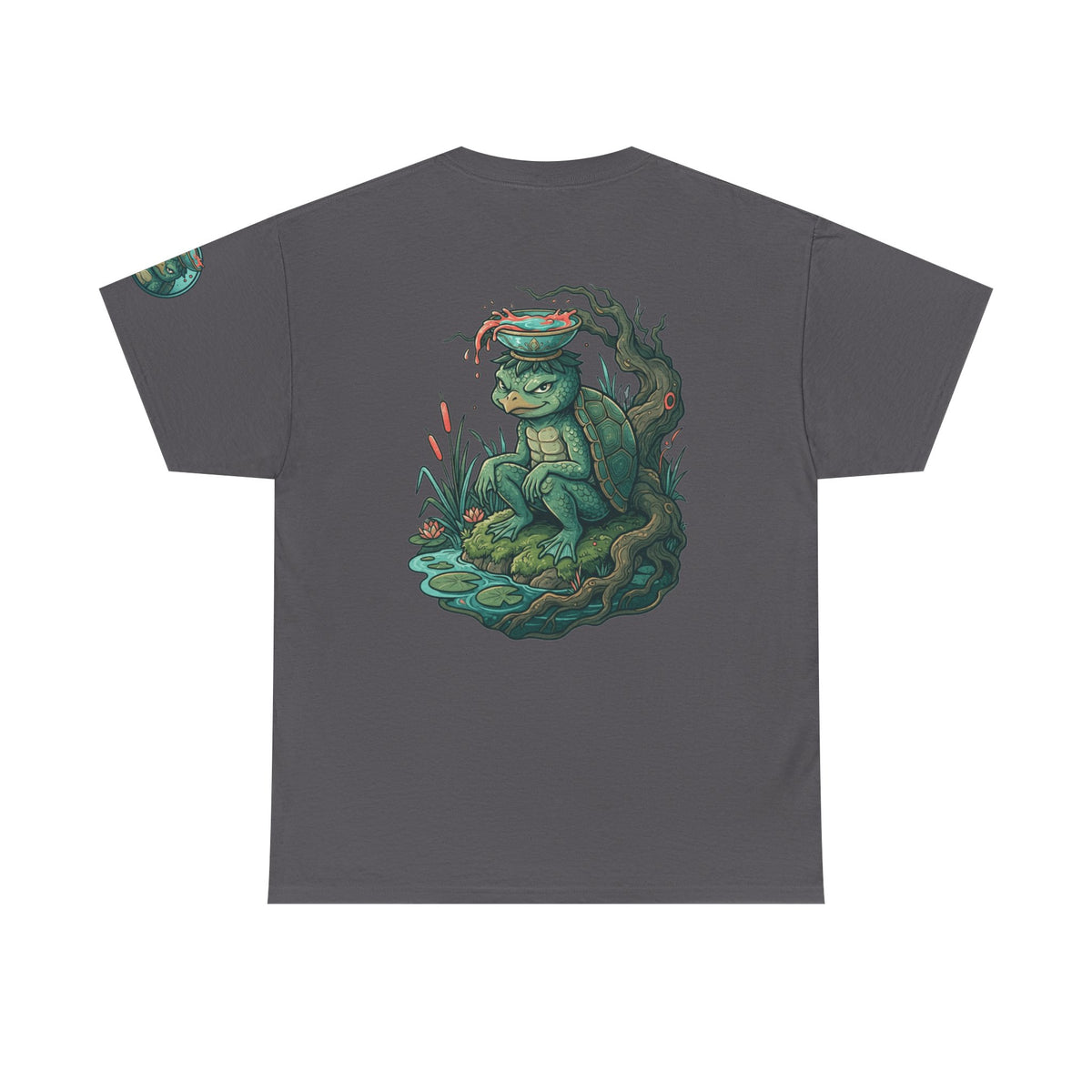 Color: Charcoal | Kappa (Japanese Folklore) Premium Graphic Tee