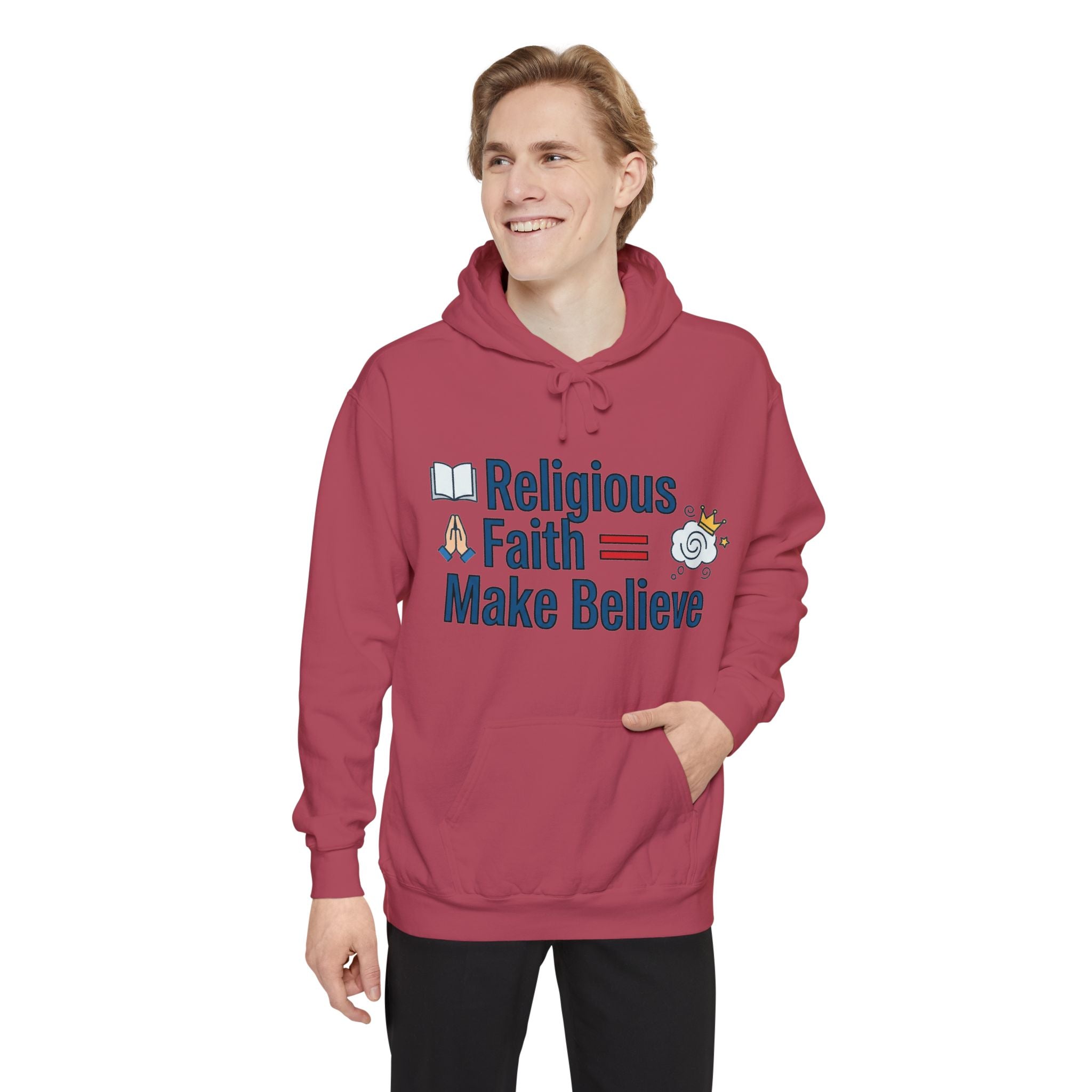 Make Believe Club Member | Garment-Dyed Hoodie — AttitudeShirts