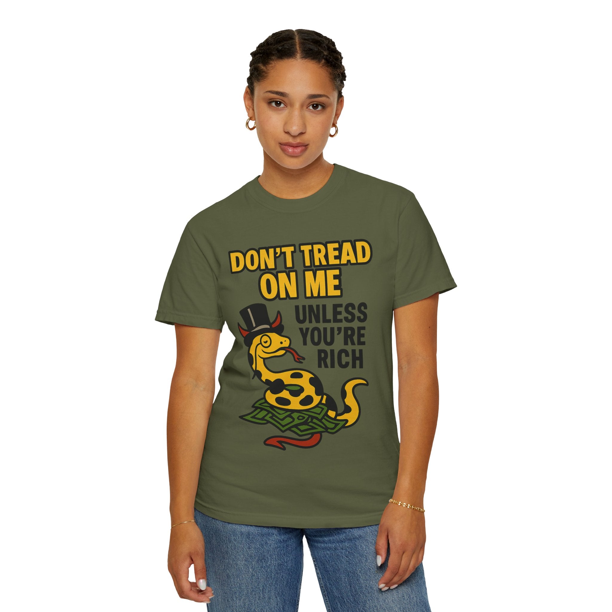 "Don't Tread On Me" Unisex Garment-Dyed T-shirt
