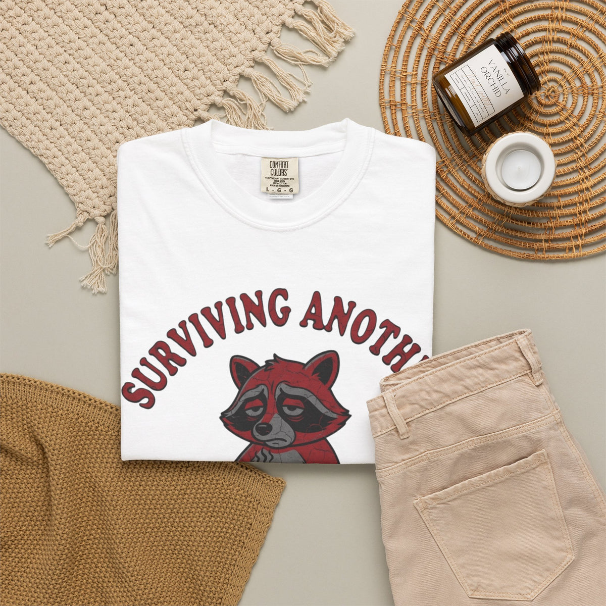 Surviving Another Meeting Unisex Garment-Dyed Tee
