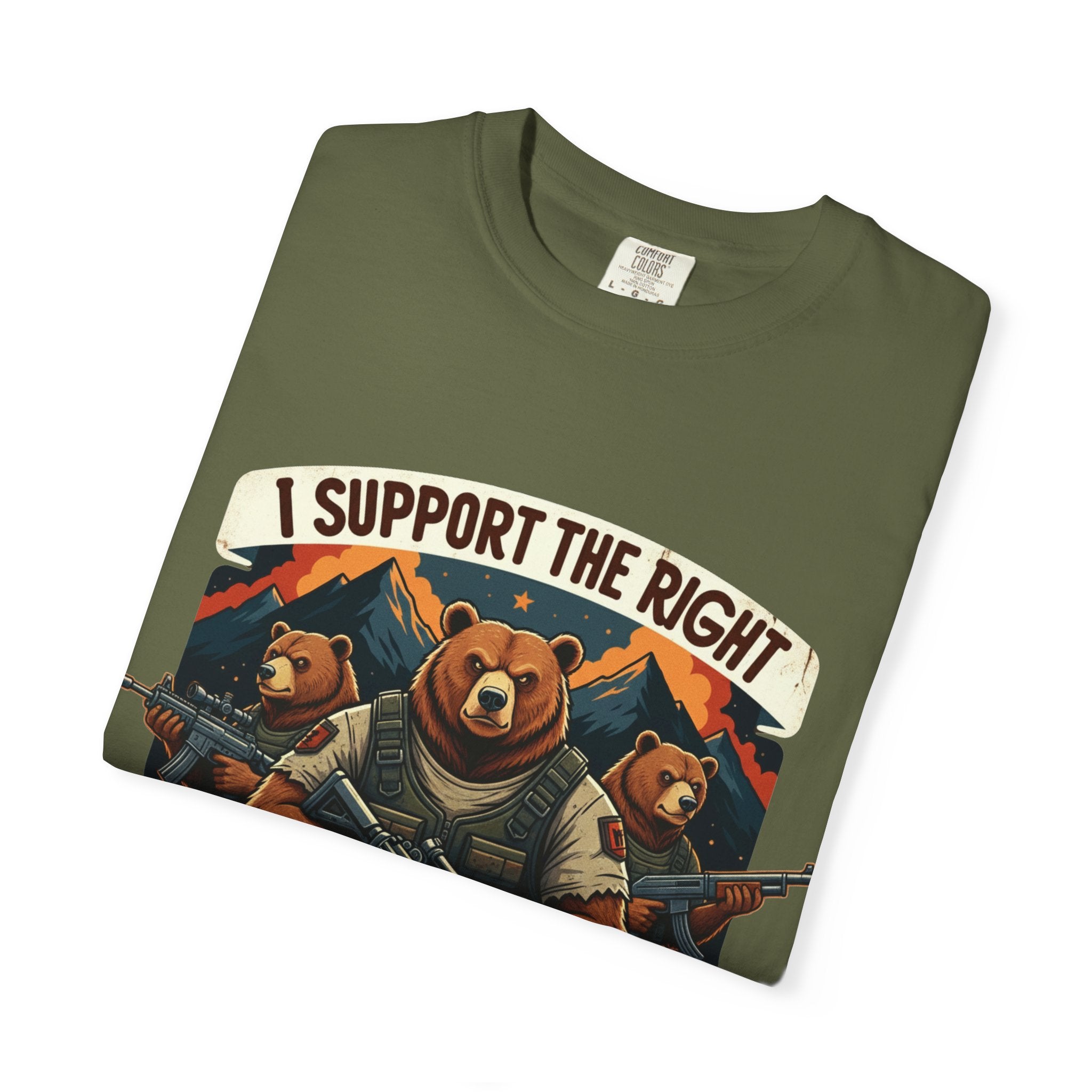 "The Right to Arm Bears (Mountain Division)" Unisex Garment-Dyed T-shirt