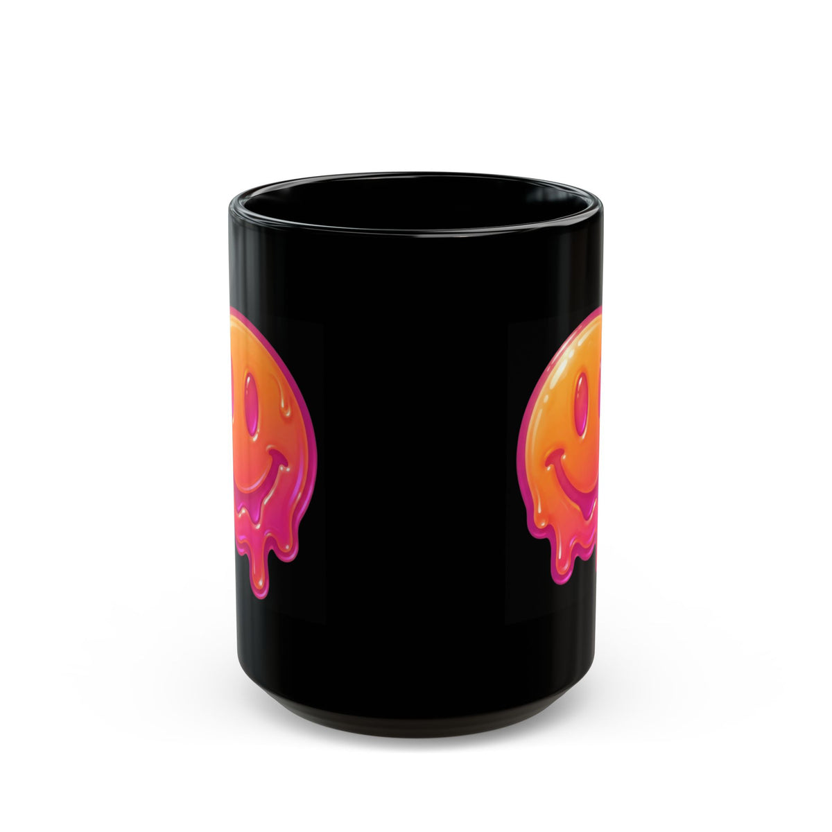 "Melting Hot" Black Ceramic Mug — Graphic