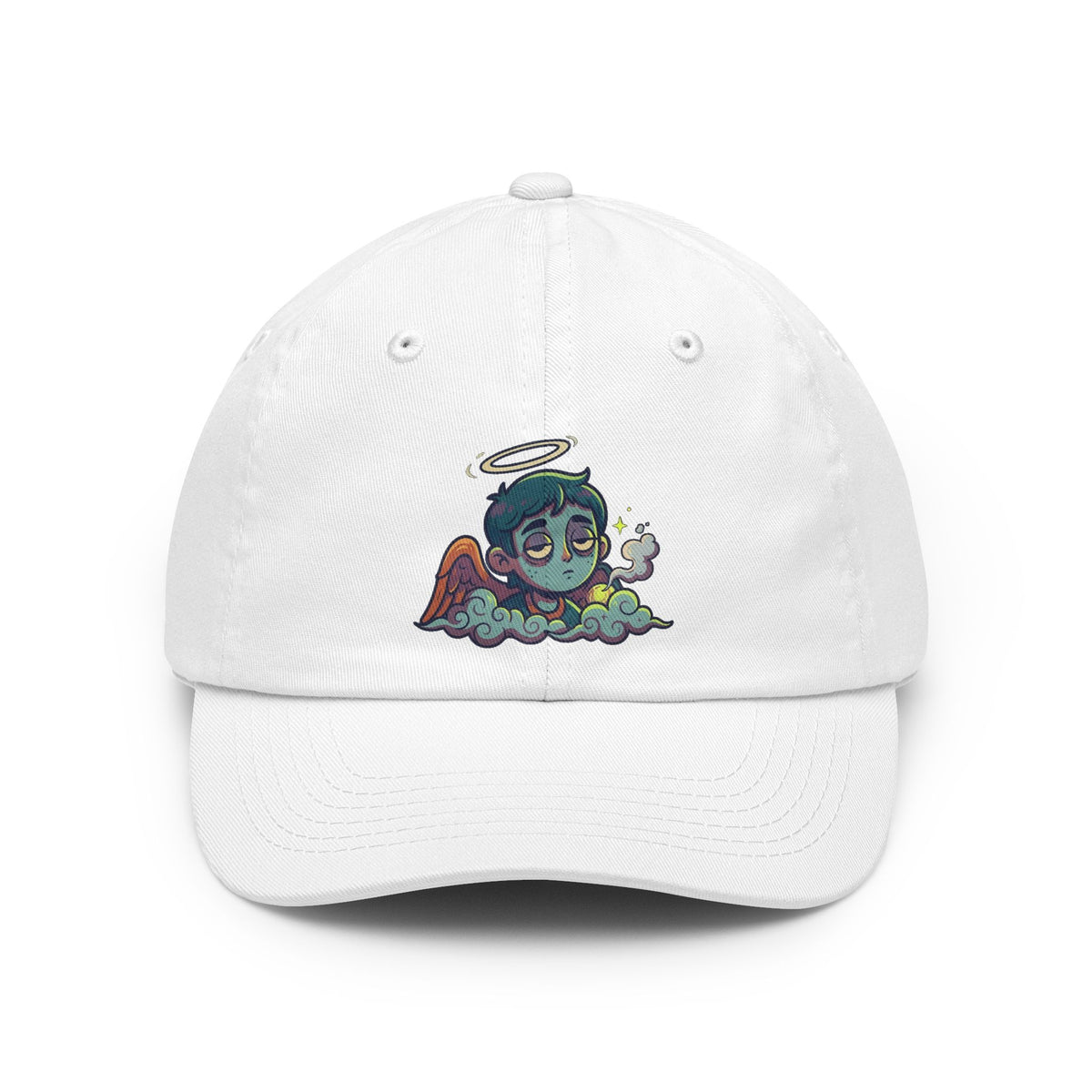 Color: White | Hark The Herald Angels Dad Hat — Graphic
