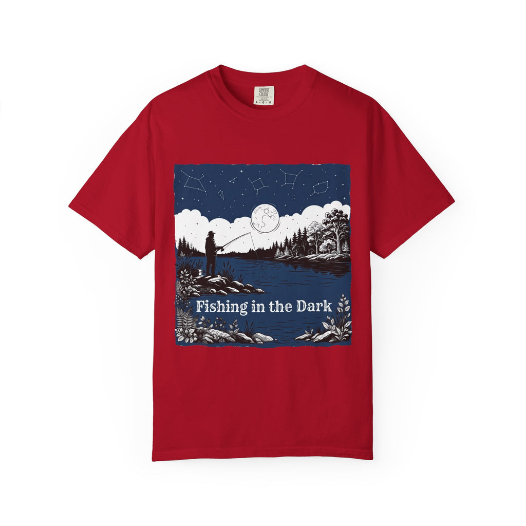 "Fishing in the Dark" Unisex Garment-Dyed Tee