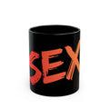 "Built for Sex" Black Ceramic Mug — Graphic