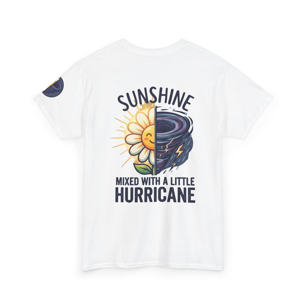 Color: White | Sunshine Mixed With A Little Hurricane Premium Graphic Tee